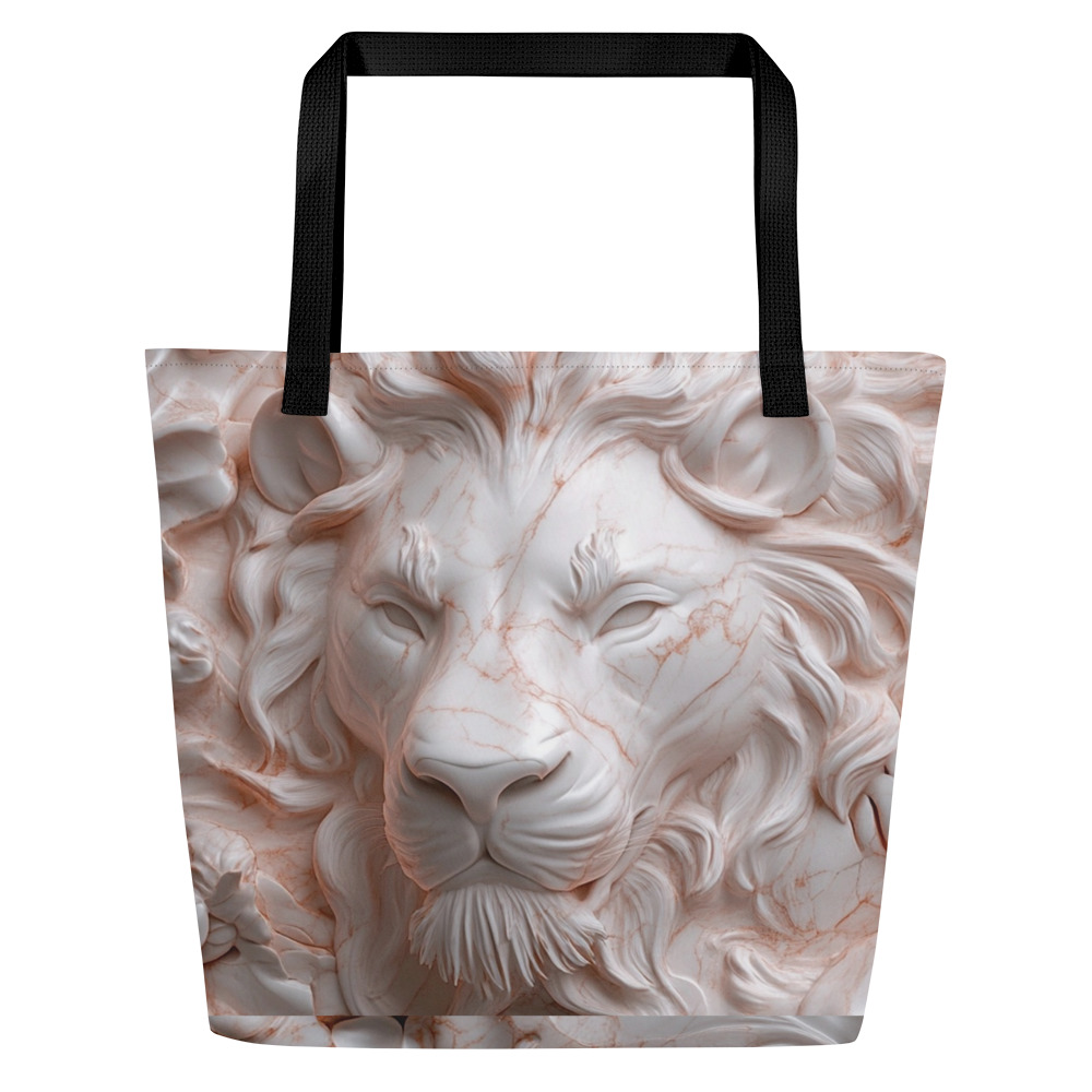 Large Tote Bag by Rose Lion – Stylish, Reusable, Trendy Shoulder Bag