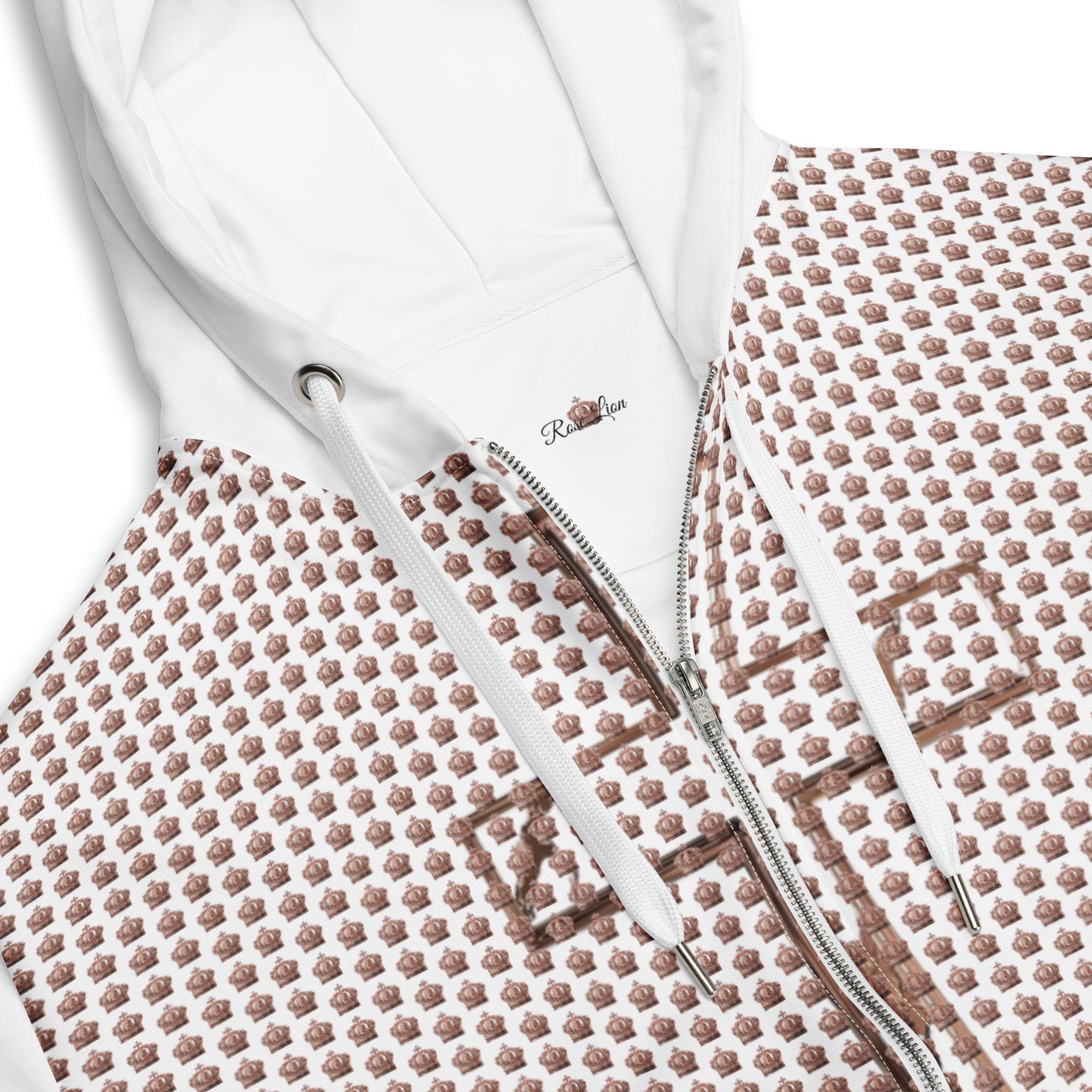 Unisex Zip Hoodie by Rose Lion – Fashionable, Cozy, Lightweight Full-Zip Jacket