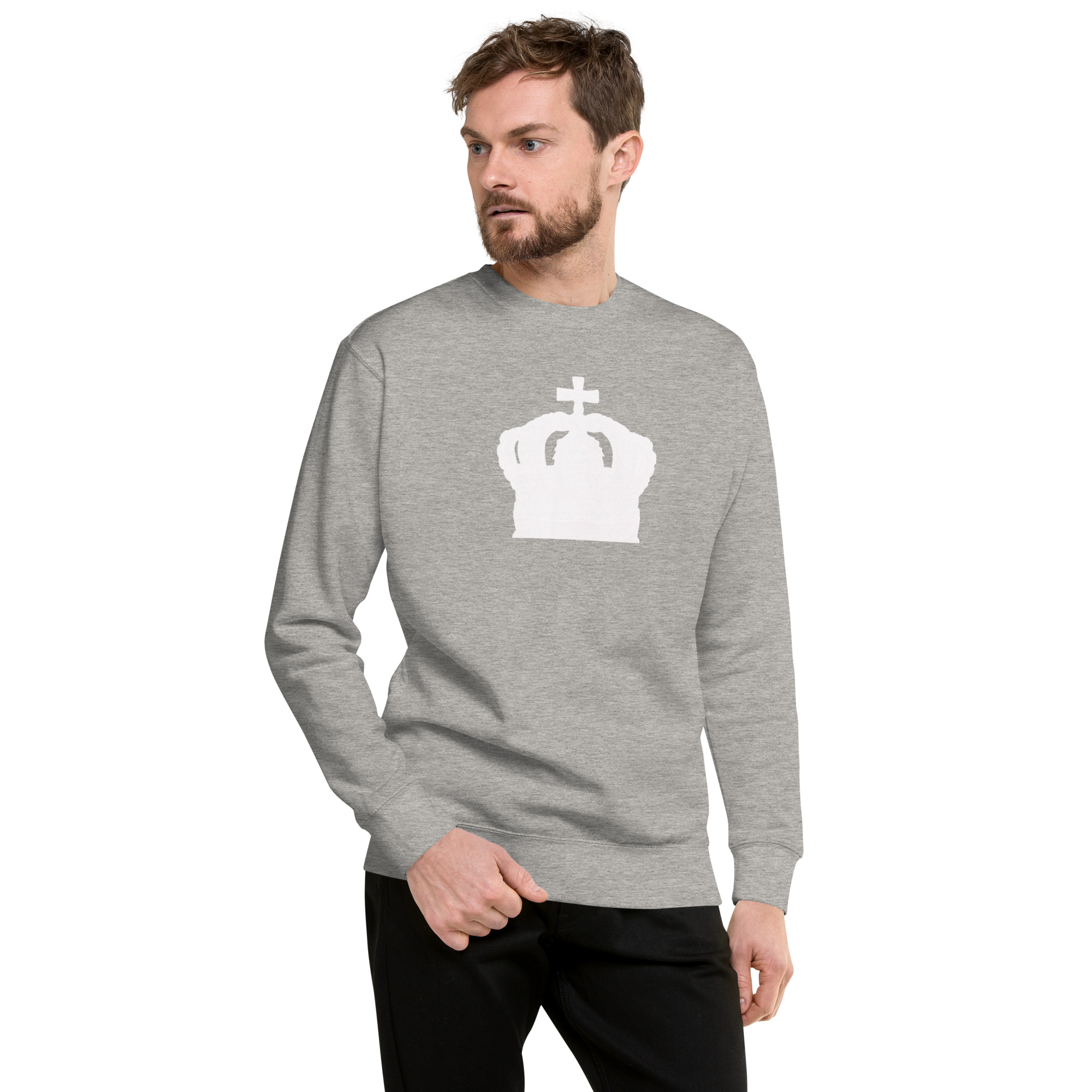 Rose Lion Unisex Premium Sweatshirt | Cotton Heritage-Modern, Stylish, Sustainable