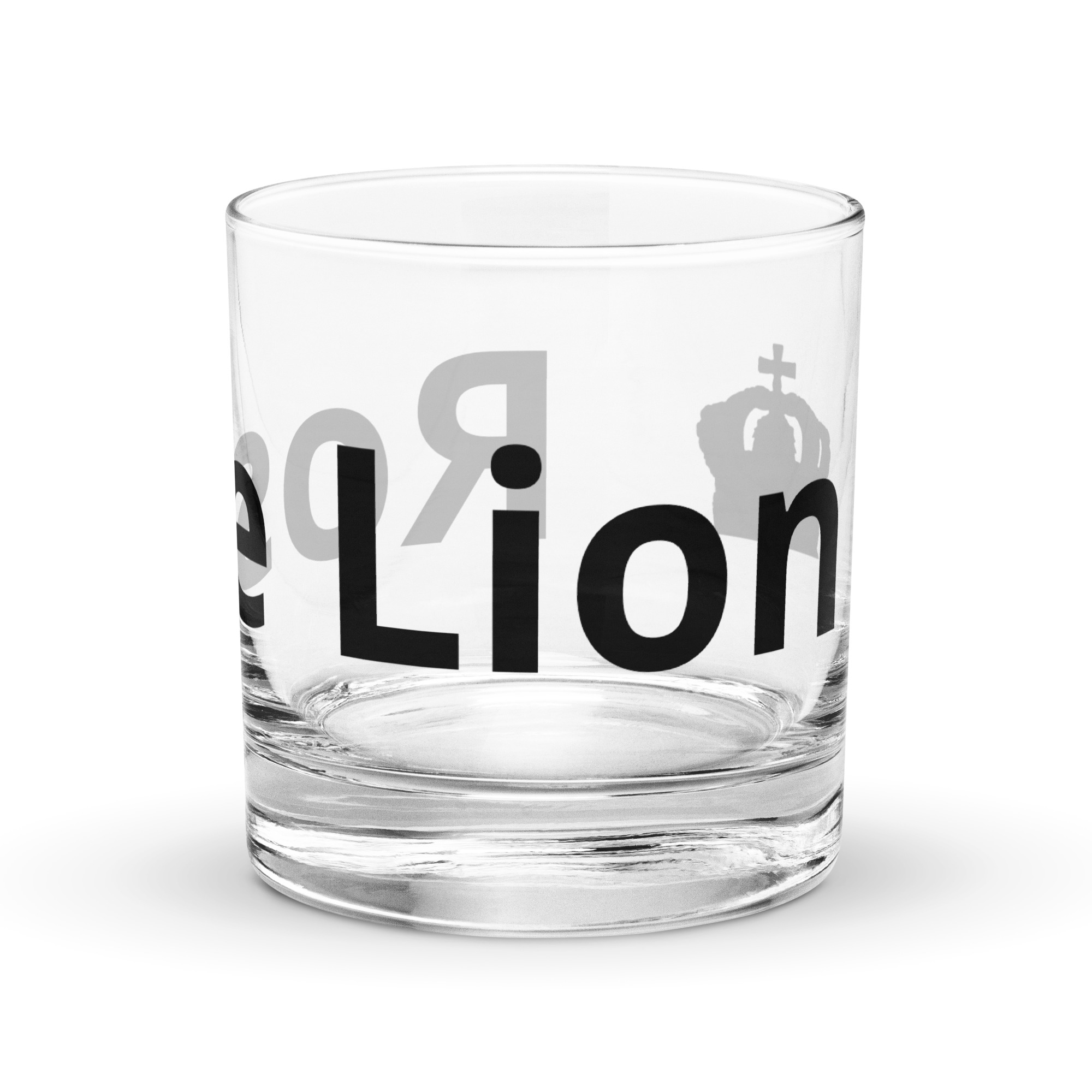 Rose Lion Rocks Glass – Stylish Branded Glass for Whiskey, Cocktails & More