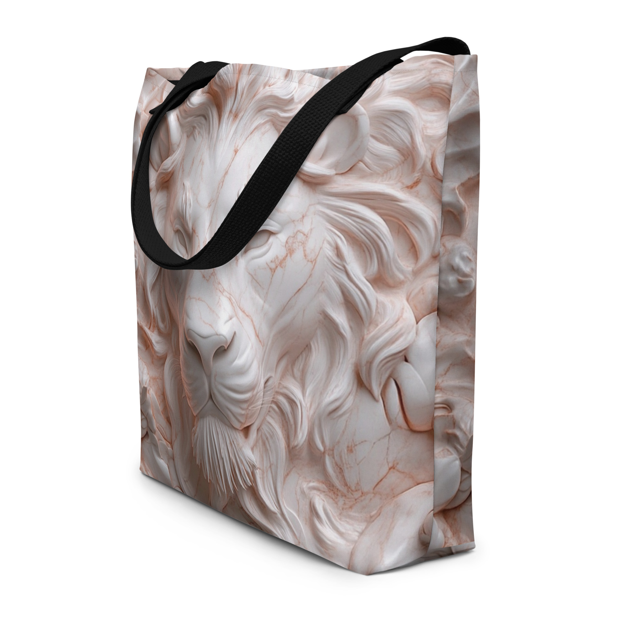 Large Tote Bag by Rose Lion – Stylish, Reusable, Trendy Shoulder Bag