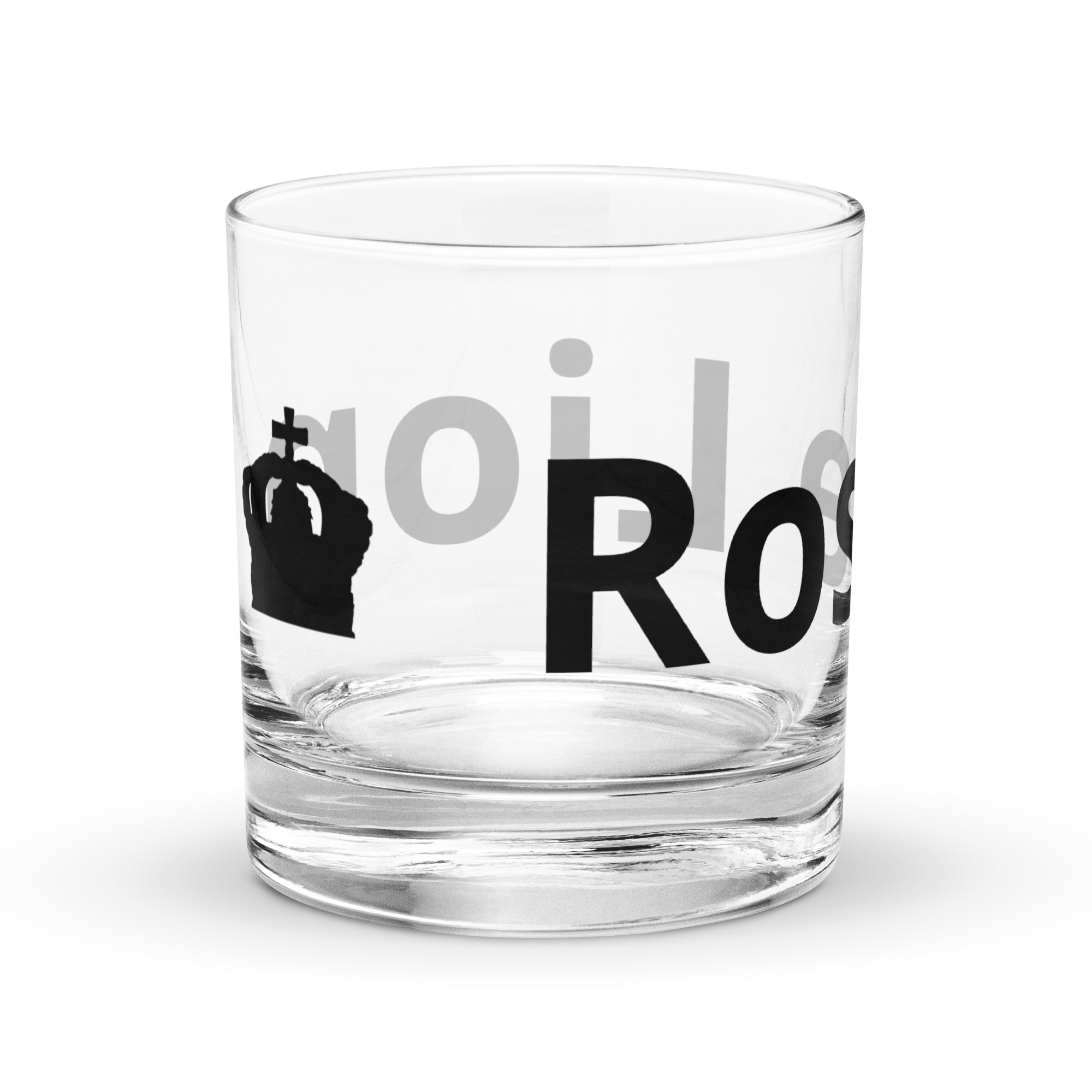 Rose Lion Rocks Glass – Stylish Branded Glass for Whiskey, Cocktails & More