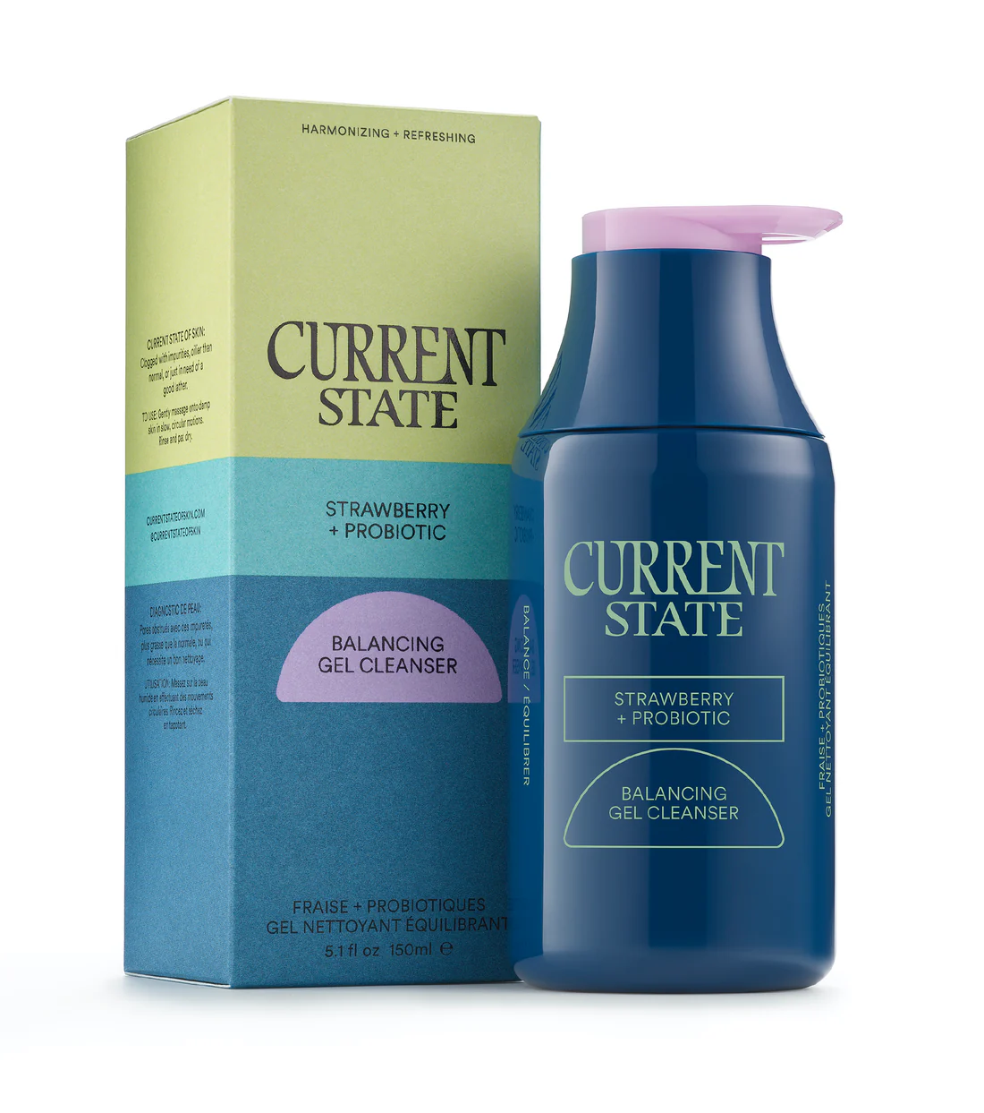 CURRENT STATE Strawberry and Probiotic Balancing Gel Cleanser