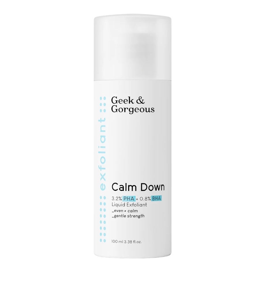 GEEK & GORGEOUS Calm Down 3.2% PHA + 0.8% BHA Liquid Exfoliant, 100ml