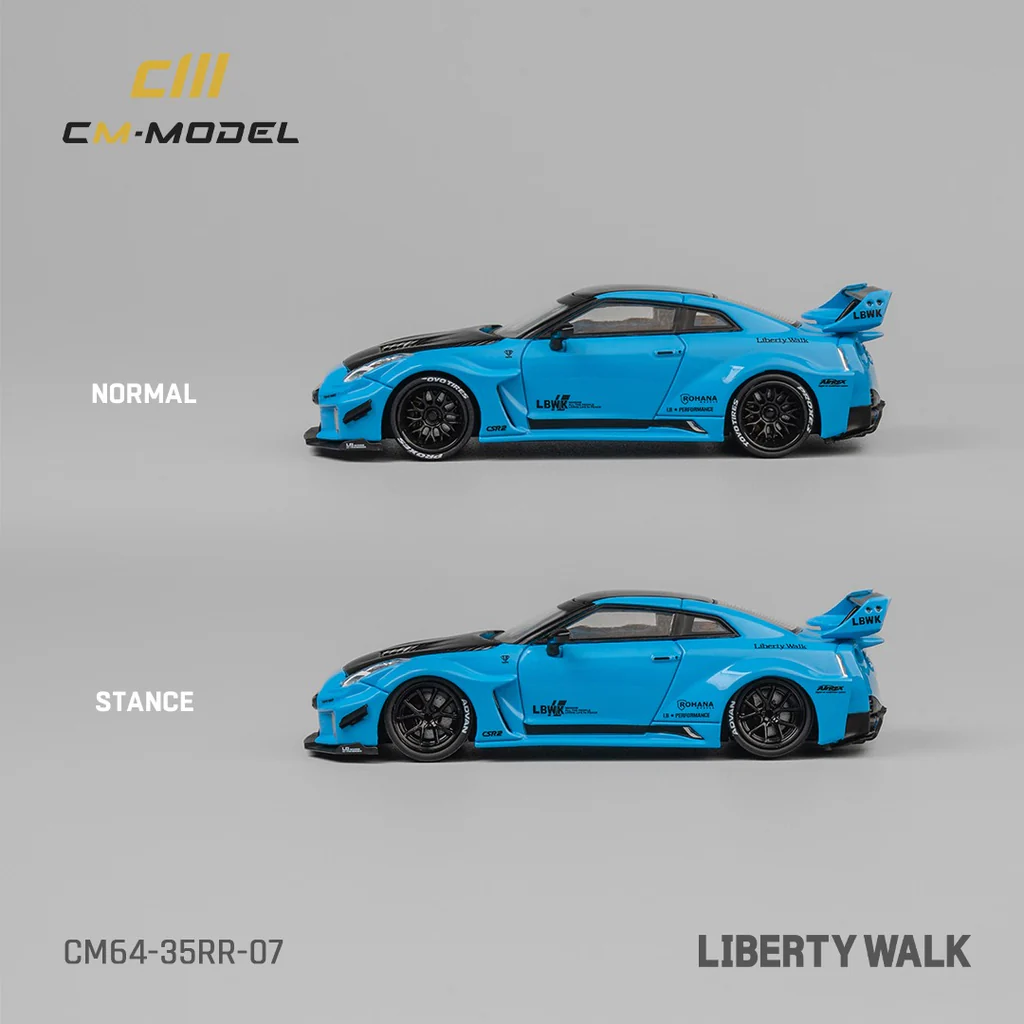 CM Nissan LBWK GT-R R35 Blue