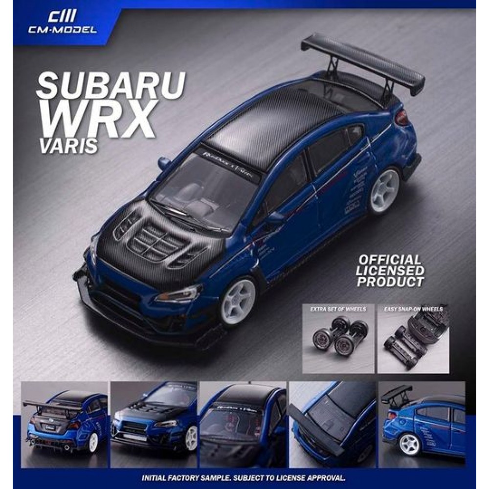CM Subaru VAB WRX Varis Black Carbon Blue (Black Hood)