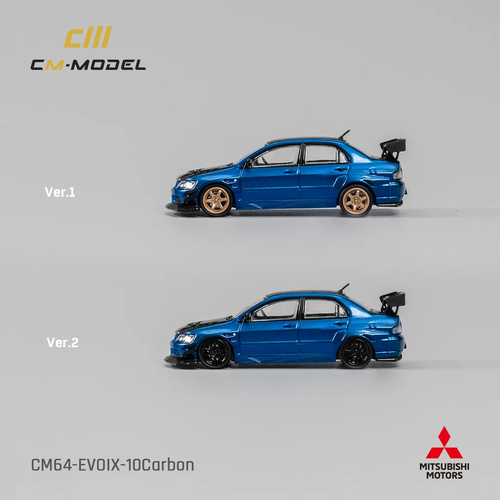 CM Mitsubishi Lancer Evo IX Blue Metallic Black Carbon