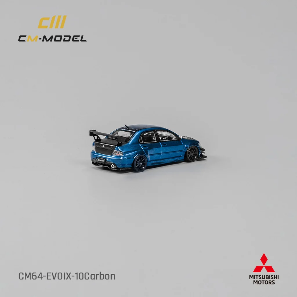 CM Mitsubishi Lancer Evo IX Blue Metallic Black Carbon