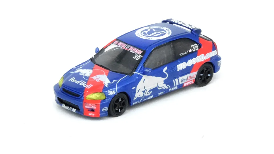 INNO64 HONDA CIVIC Type-R (EK9) "NO GOOD RACING" Red Bull Livery