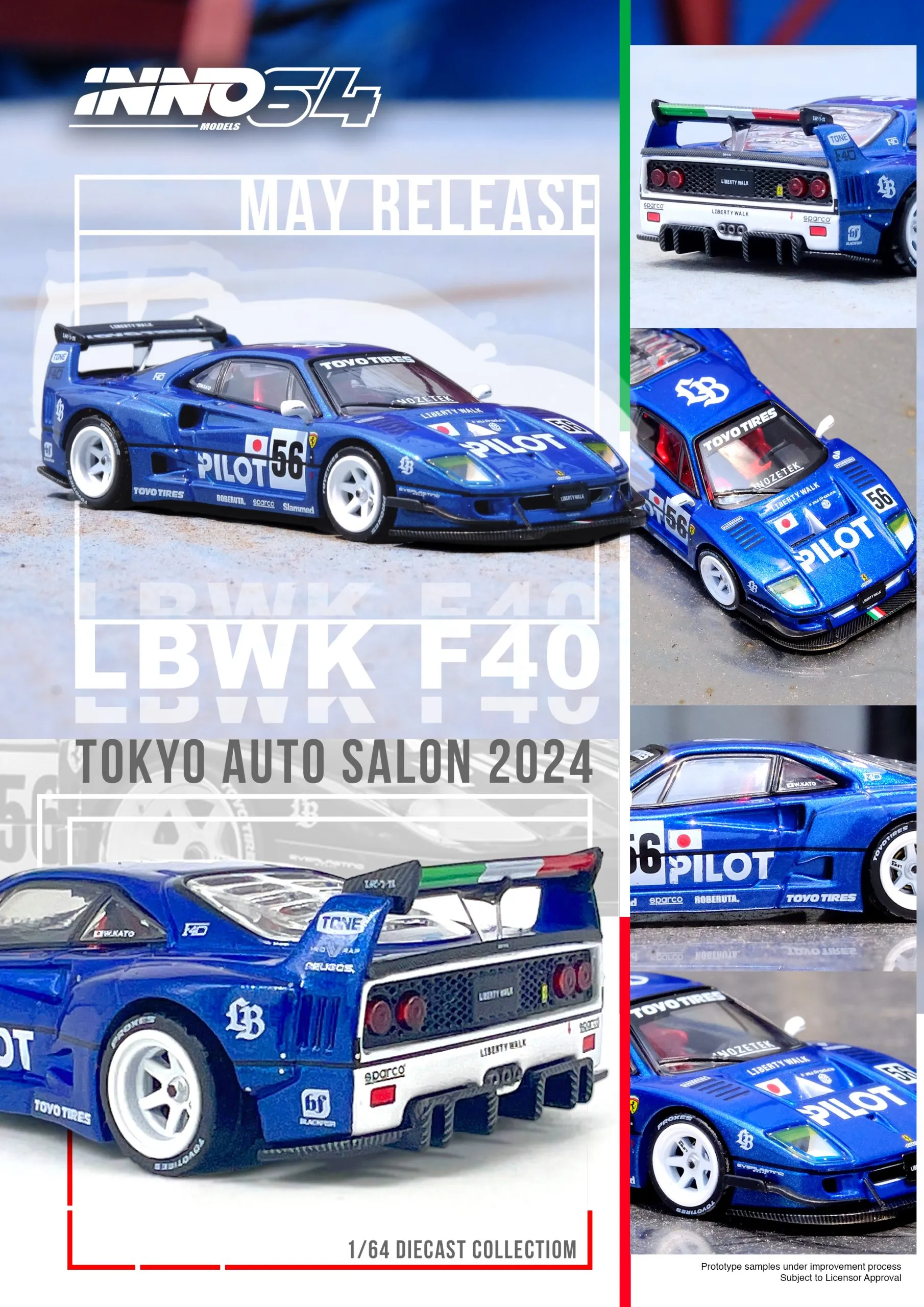 INNO64 LBWK F40 Tokyo Auto Salon 2024