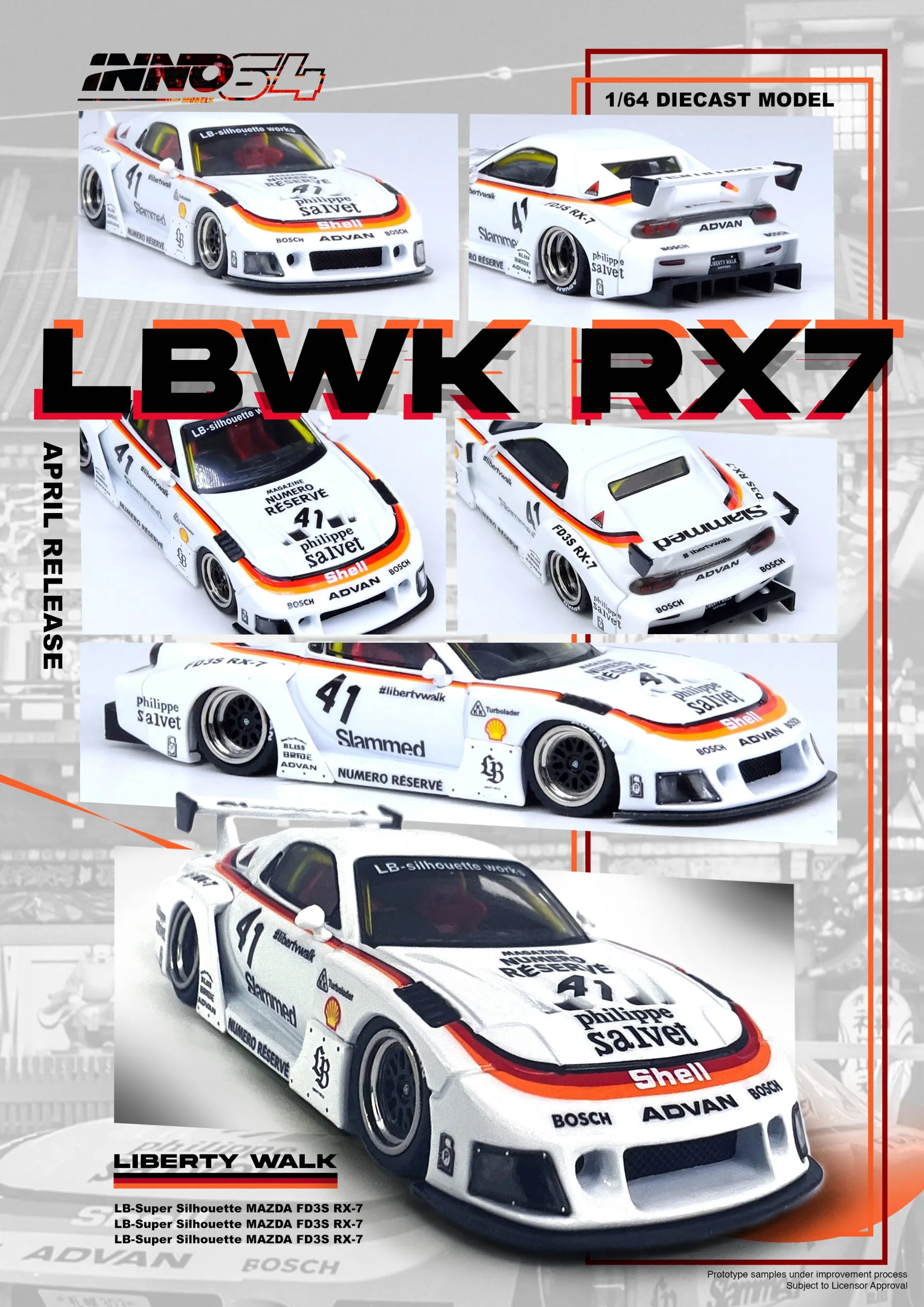 INNO64 MAZDA RX7 (FD3S) LB-SUPER SILHOUETTE
