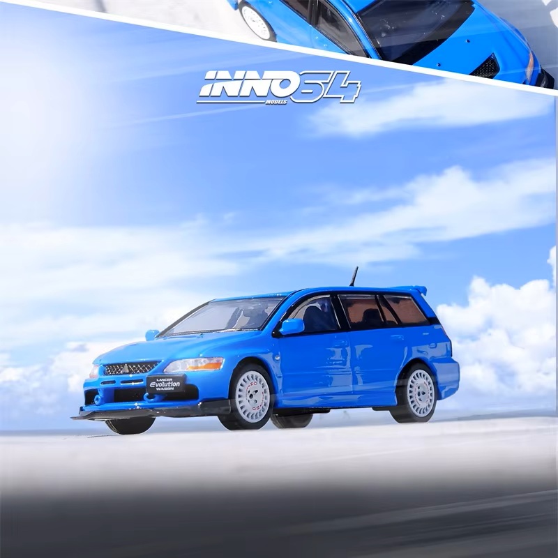 INNO64 MITSUBISHI LANCER EVOLUTION IX WAGON BLUE
