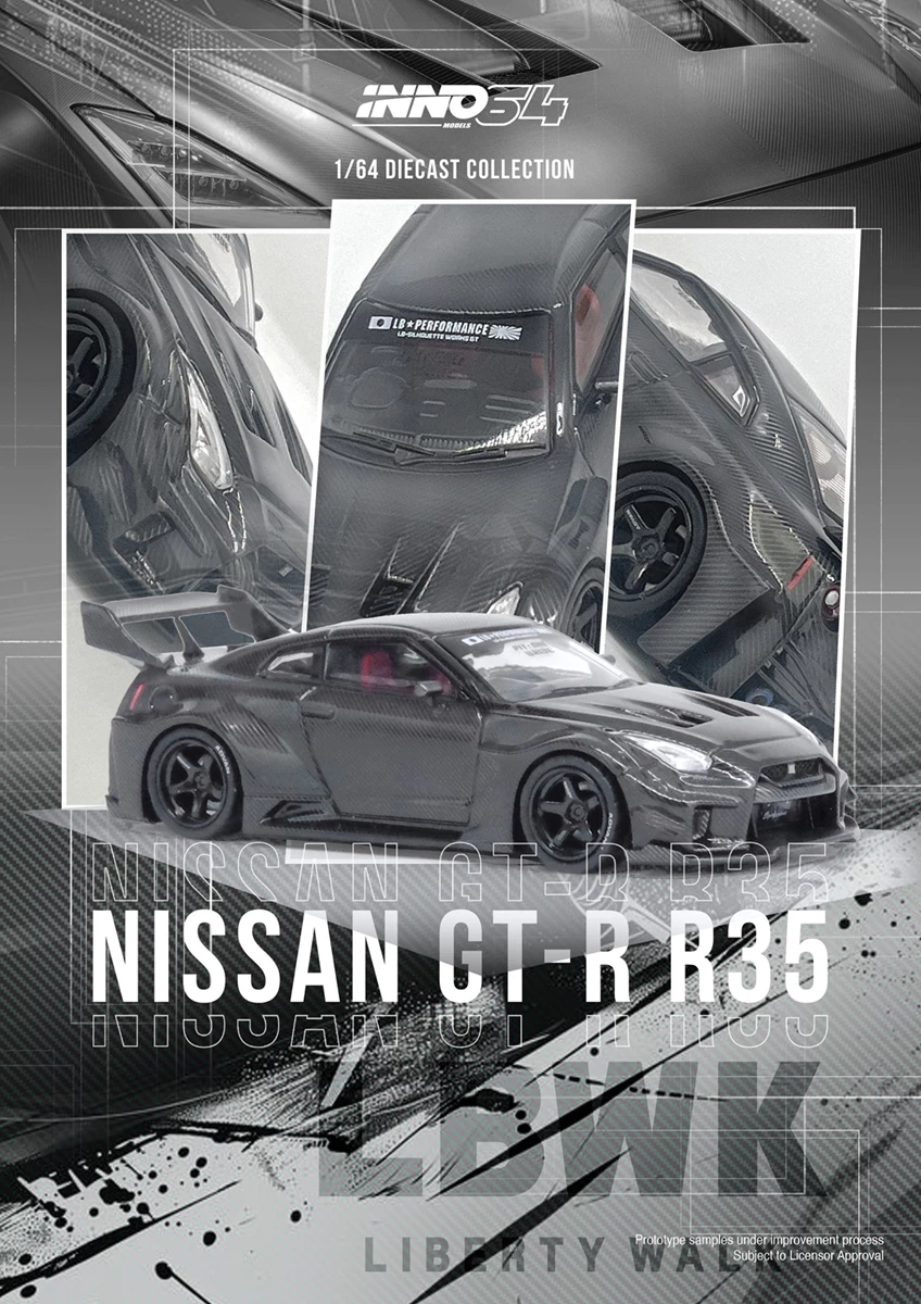 INNO64 NISSAN GT-R (R35) LBWK SUPER SILHOUETTE 35GT-RR Full Carbon