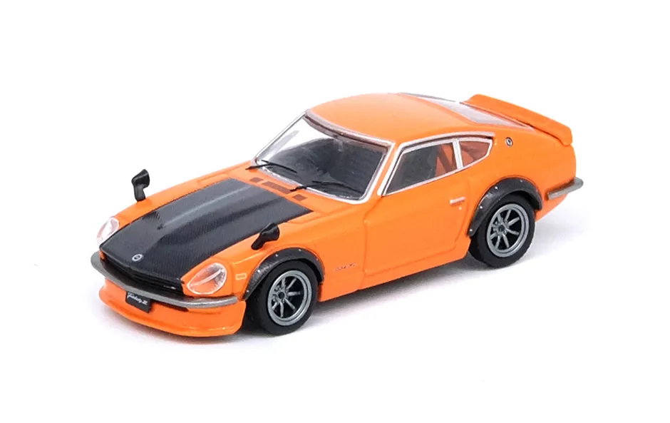 INNO64 NISSAN FAIRLADY Z (S30) Orange With Carbon Bonnet
