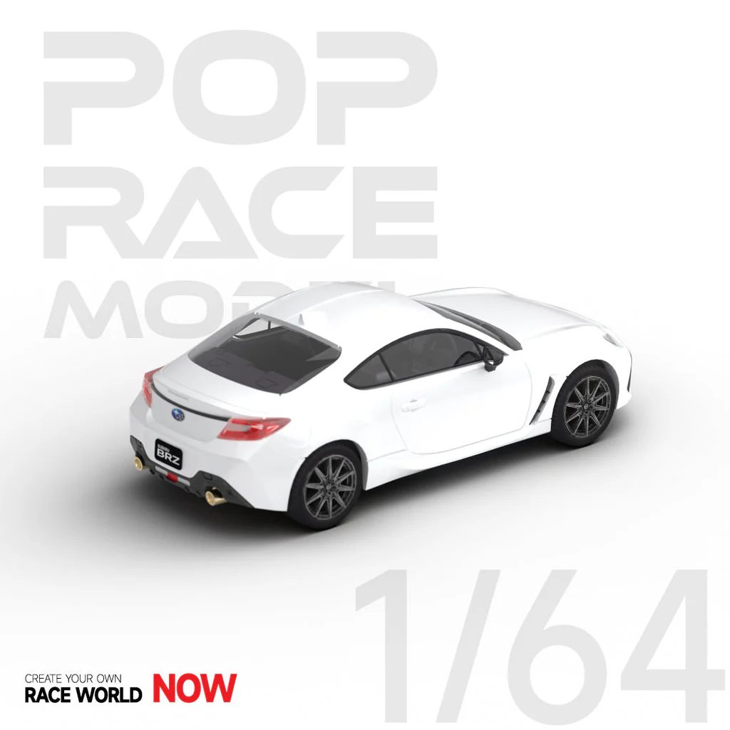 POP RACE Subaru BRZ 2022 - Crystal White