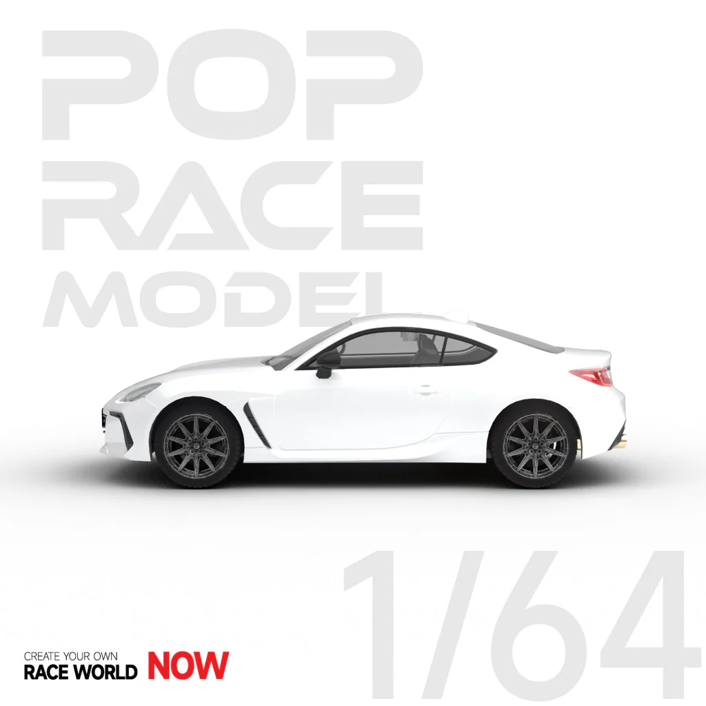 POP RACE Subaru BRZ 2022 - Crystal White