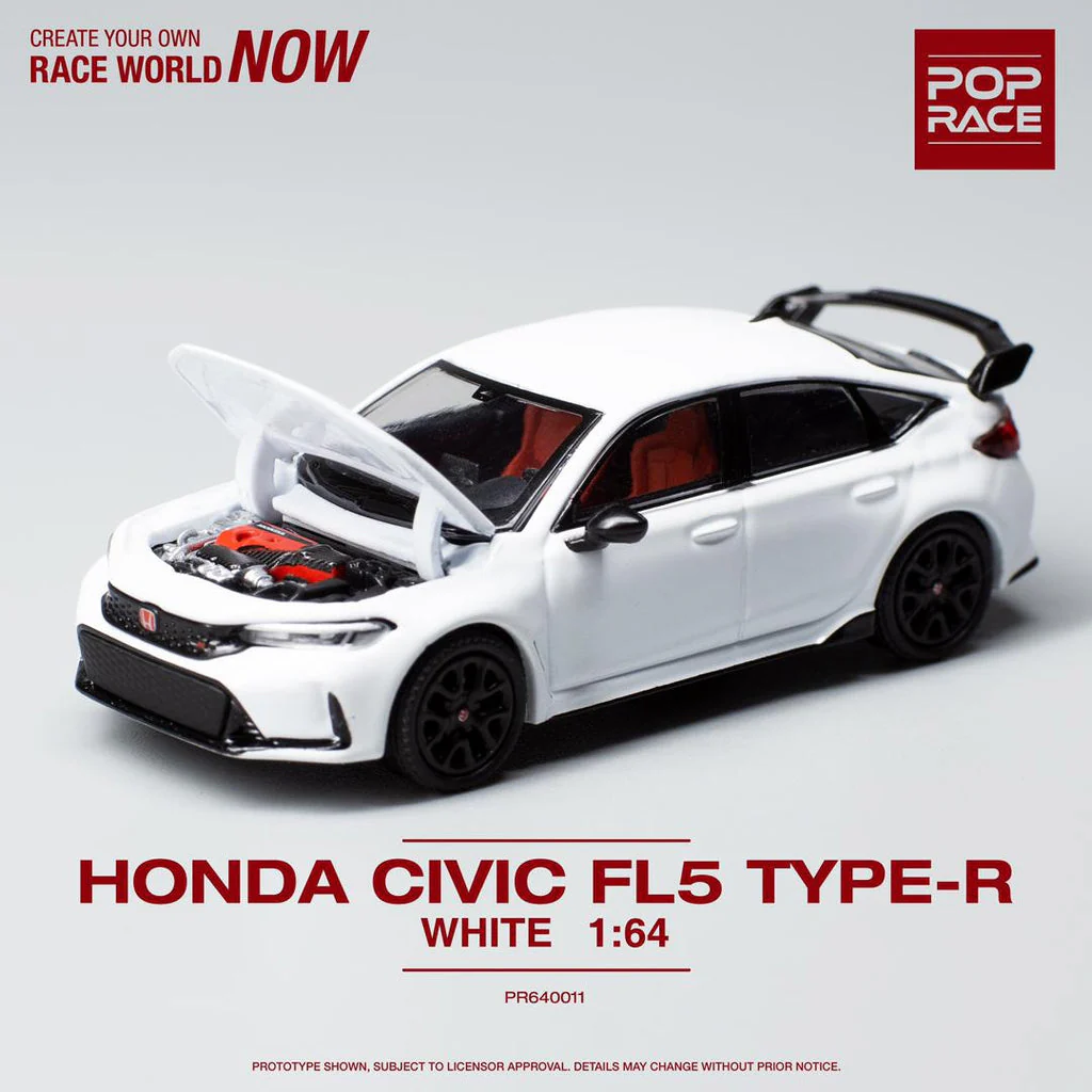 POP RACE Honda Civic Type R  ( FL5 ) Champion White