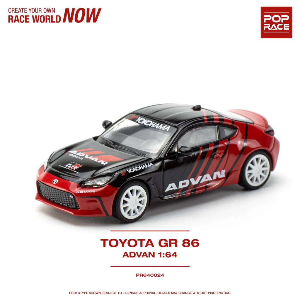 POP RACE Toyota GR86 Advan Livery