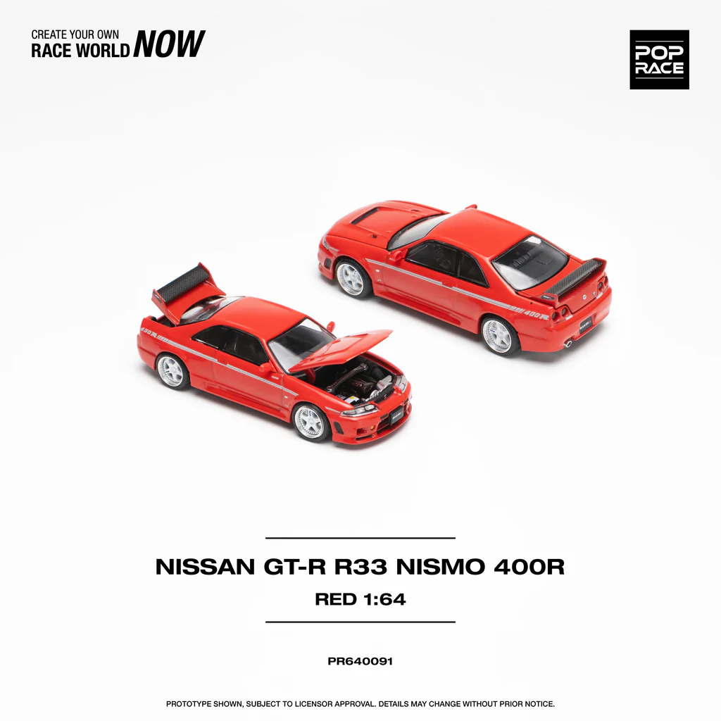 POP RACE Nissan GT-R Nismo 400R Red