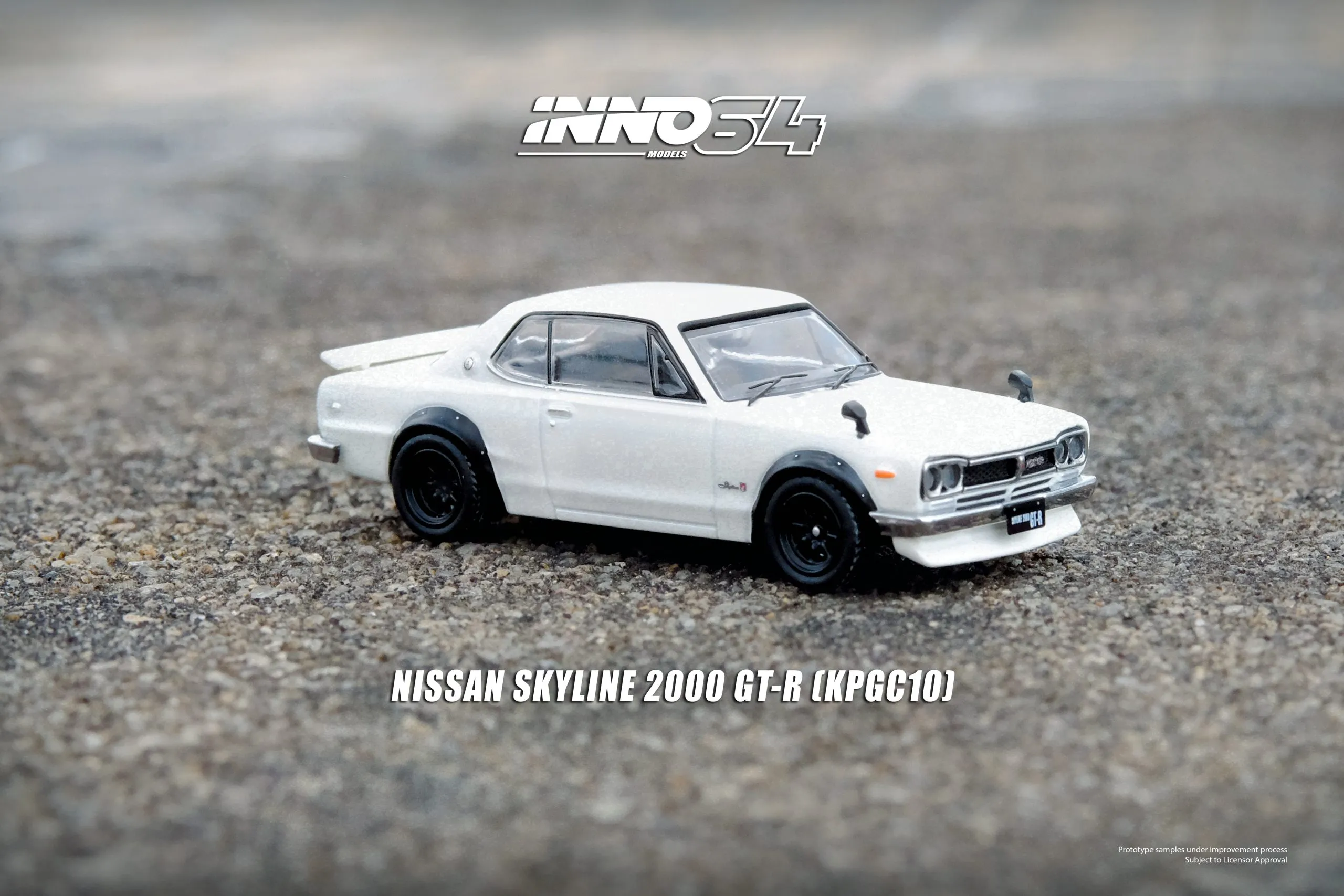 INNO64 NISSAN SKYLINE 2000 GT-R (KPGC10) White