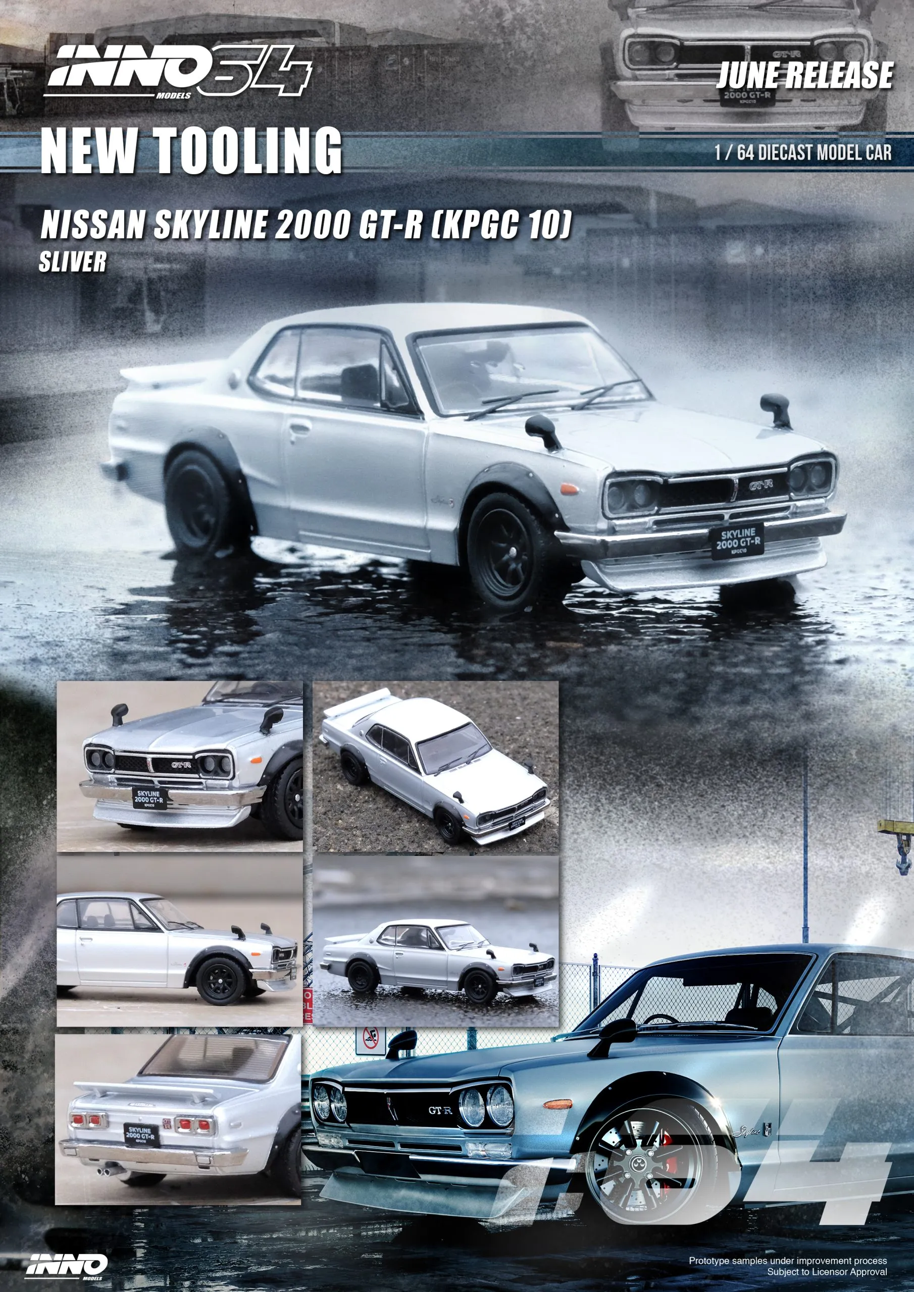 NISSAN SKYLINE 2000 GT-R (KPGC10) Silver