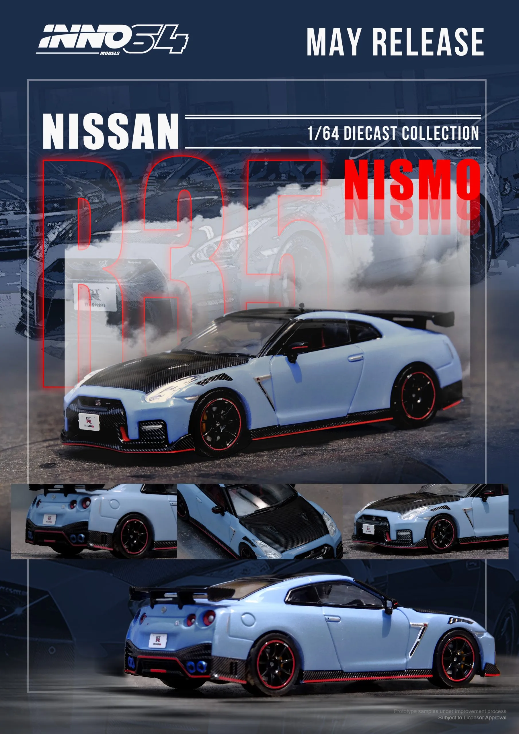 INNO64 Nissan GT-R (R35) NISMO Special Edition 2022 Stealth Gray