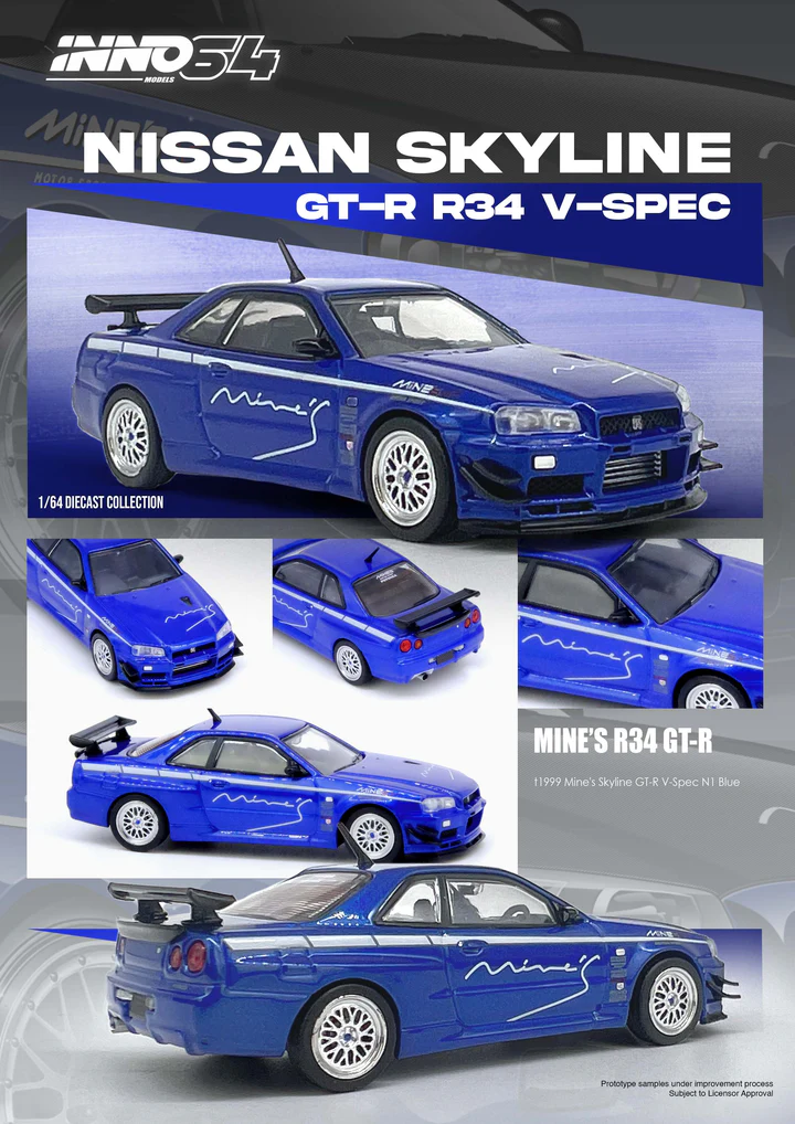 INNO64 Nissan Skyline GT-R (R34) V-SPEC Tuned by MINE'S