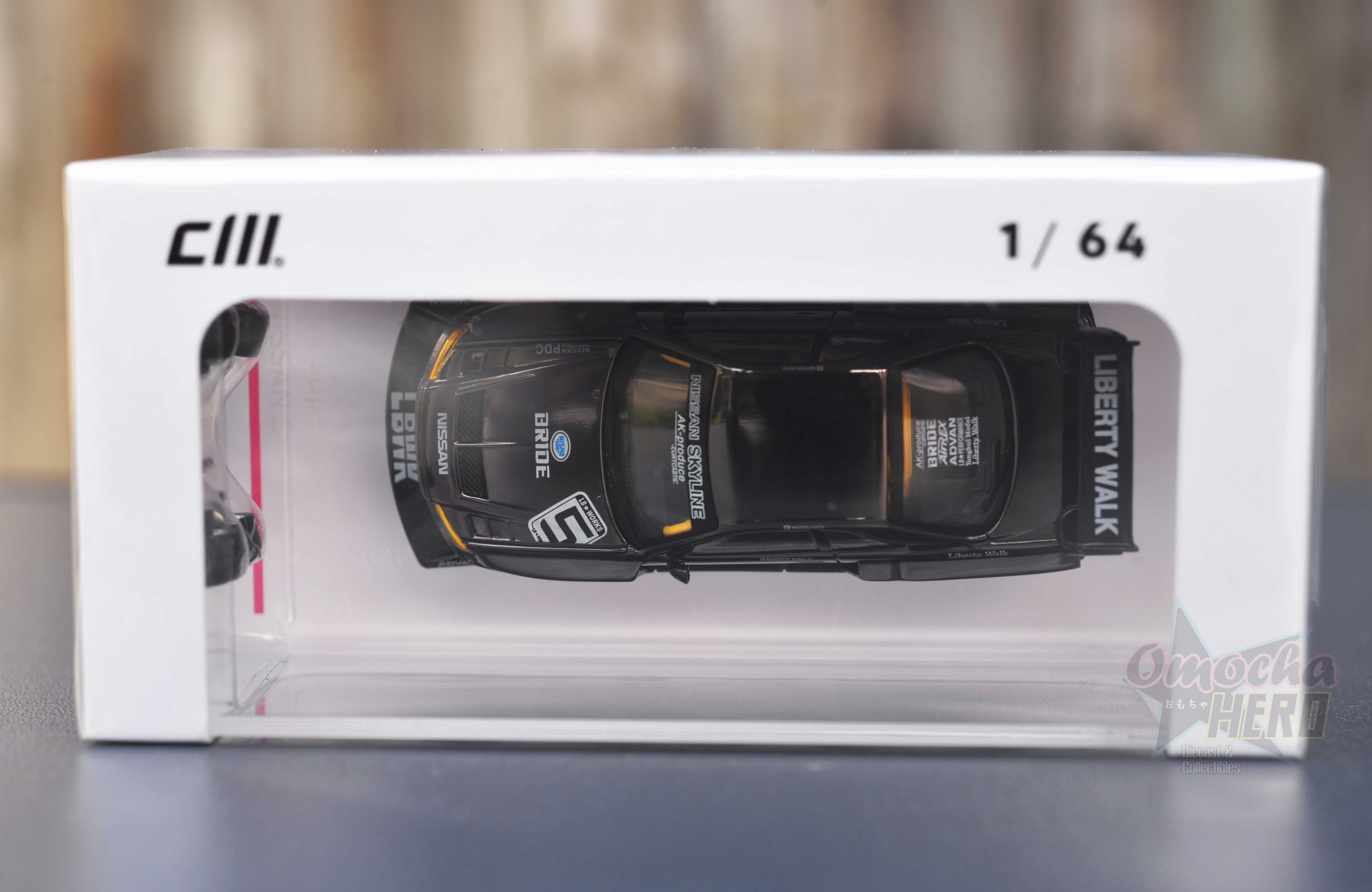 CM R34 Super Silhouette LBWK Nissan Skyline Plating Black