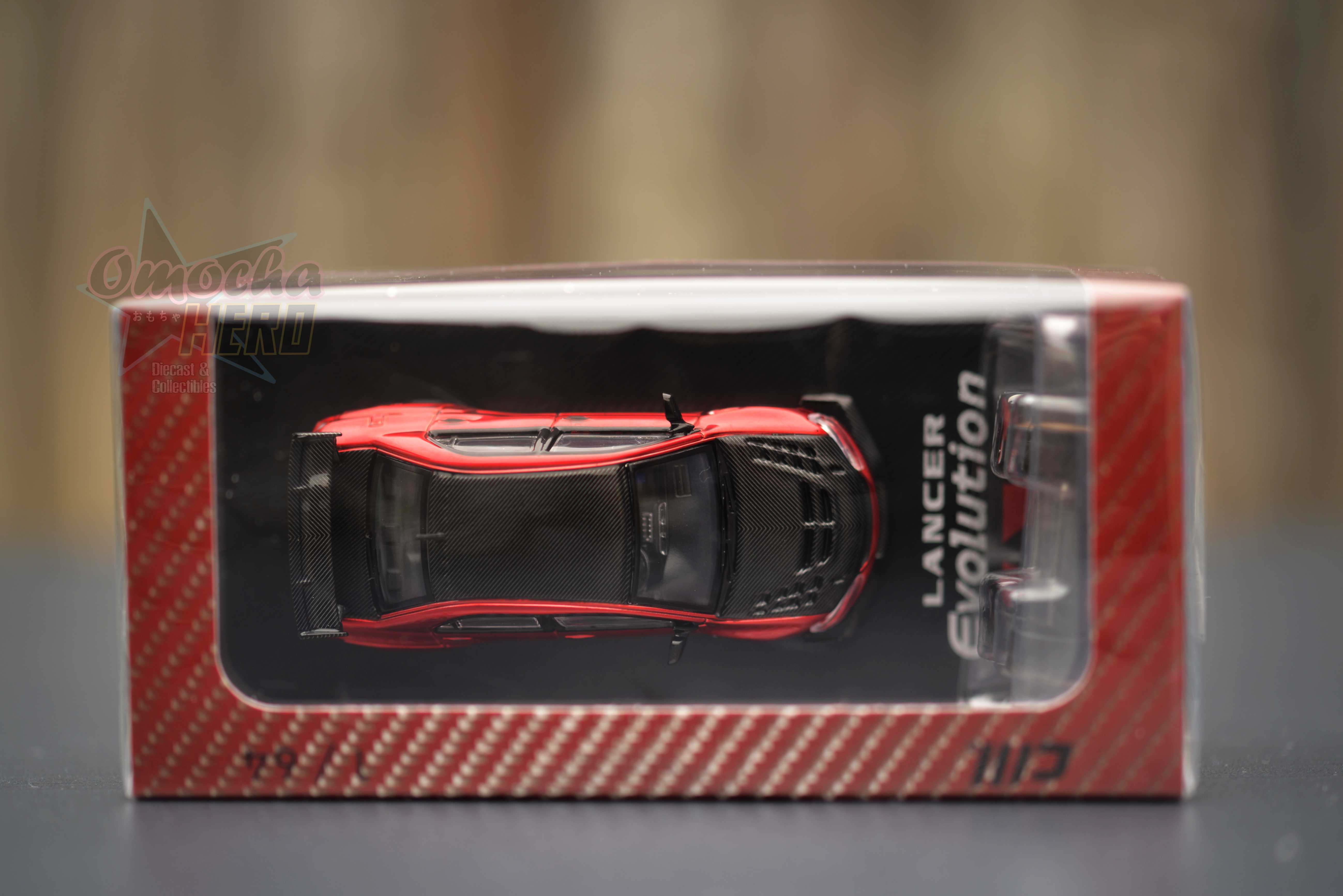 CM Mitsubishi Lancer Evo IX Red Metallic Black Carbon