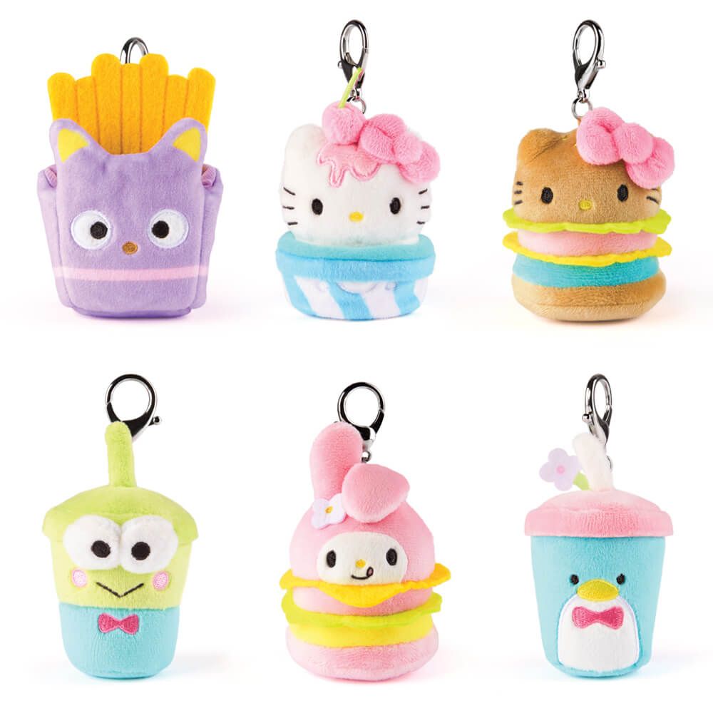 Hello Kitty Plush Surprise Fast Food Keychains