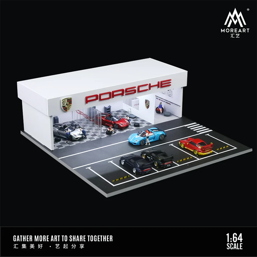MoreArt 1:64 Porsche Shop Diorama