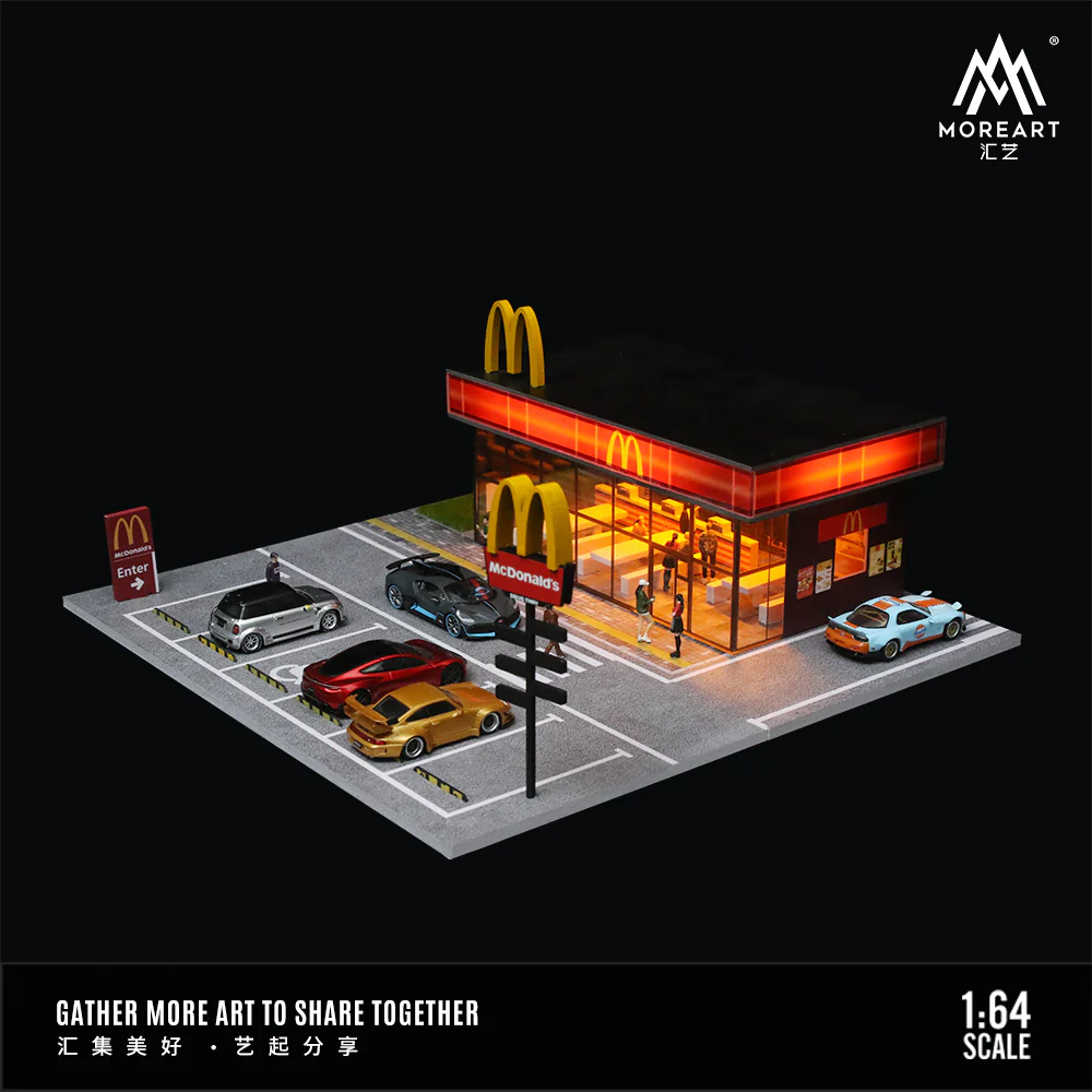 Moreart 1:64 McDonalds store Diorama
