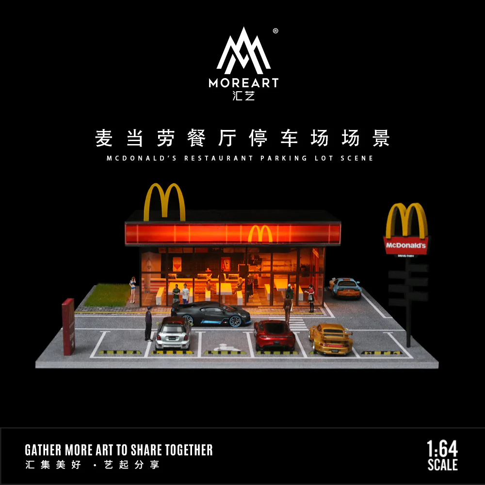 Moreart 1:64 McDonalds store Diorama