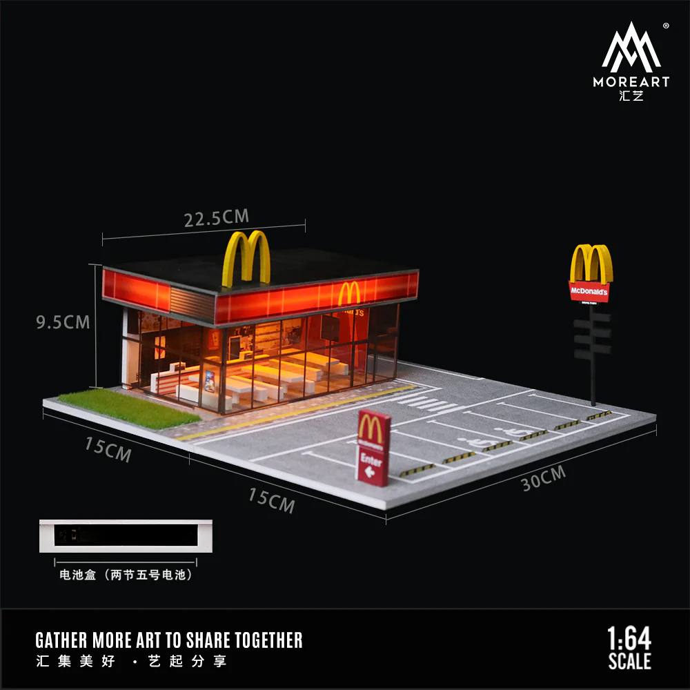 Moreart 1:64 McDonalds store Diorama