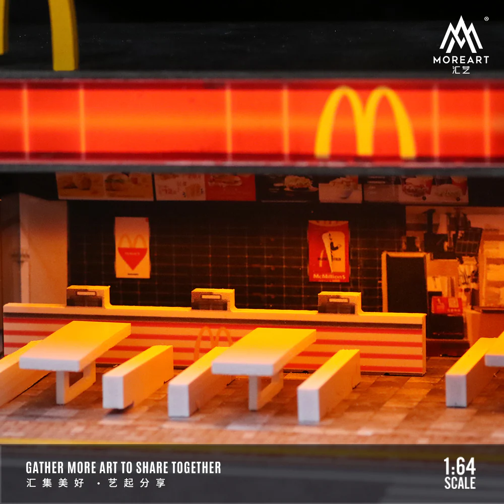 Moreart 1:64 McDonalds store Diorama