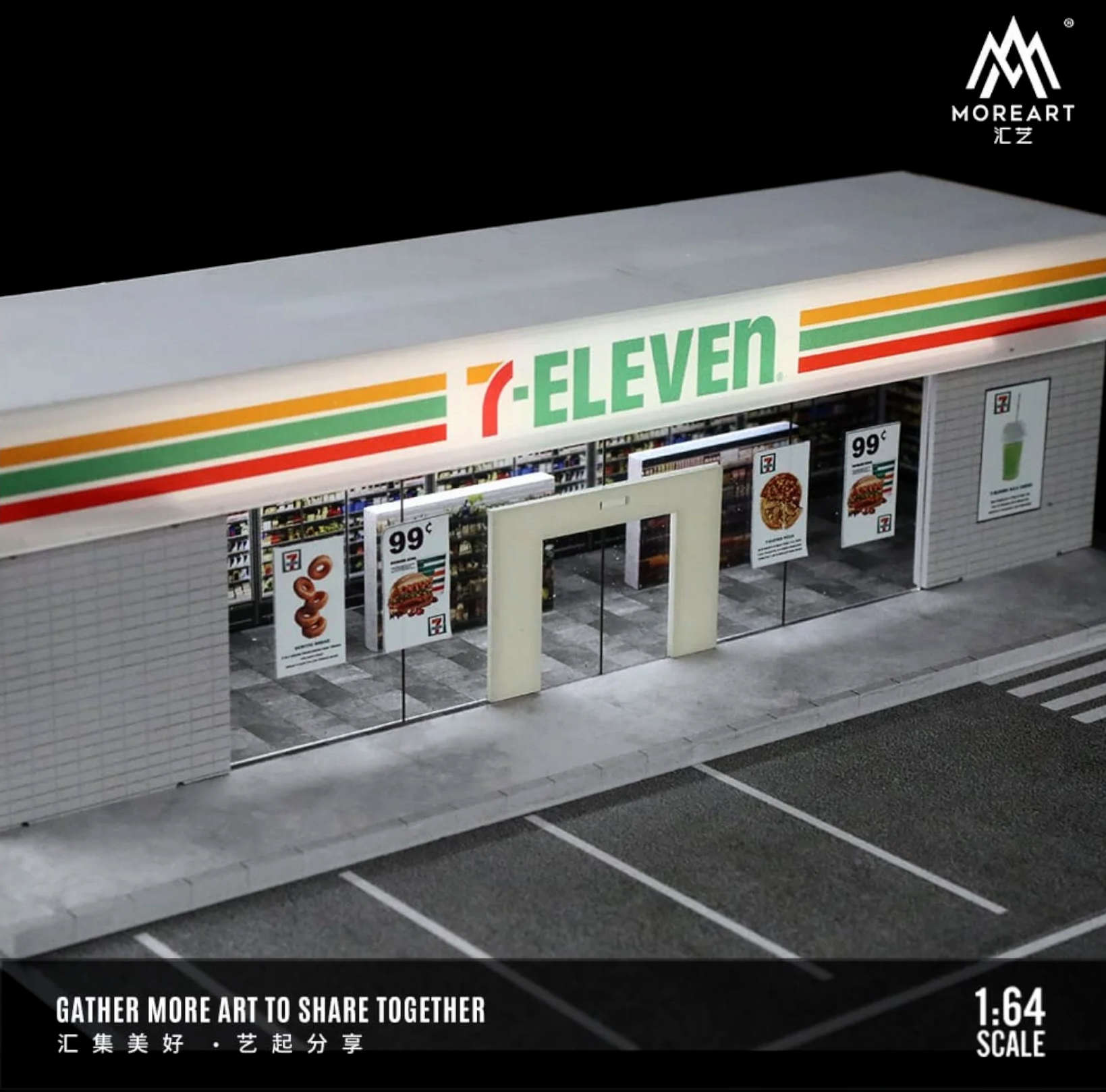 Moreart 1:64 7-Eleven model Diorama