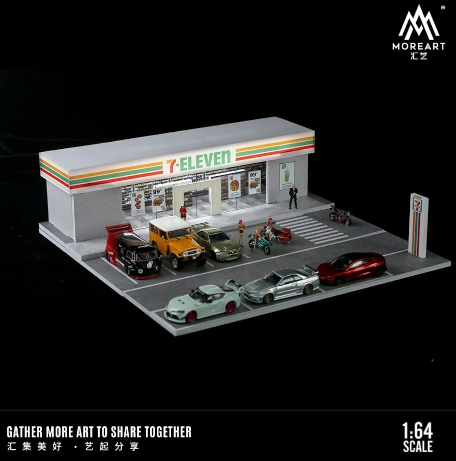 Moreart 1:64 7-Eleven model Diorama