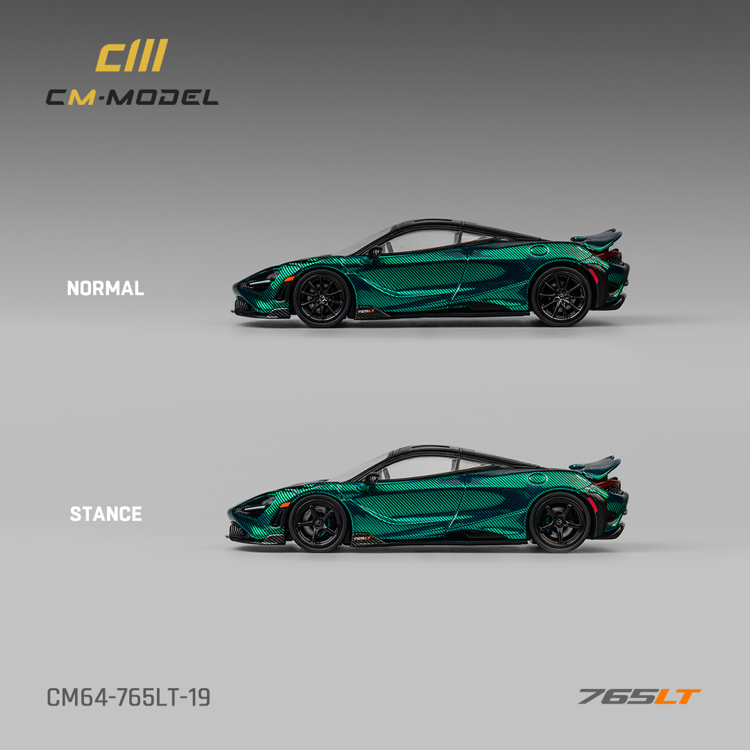 CM Mclaren 765LT Chrome Green Fullcarbon