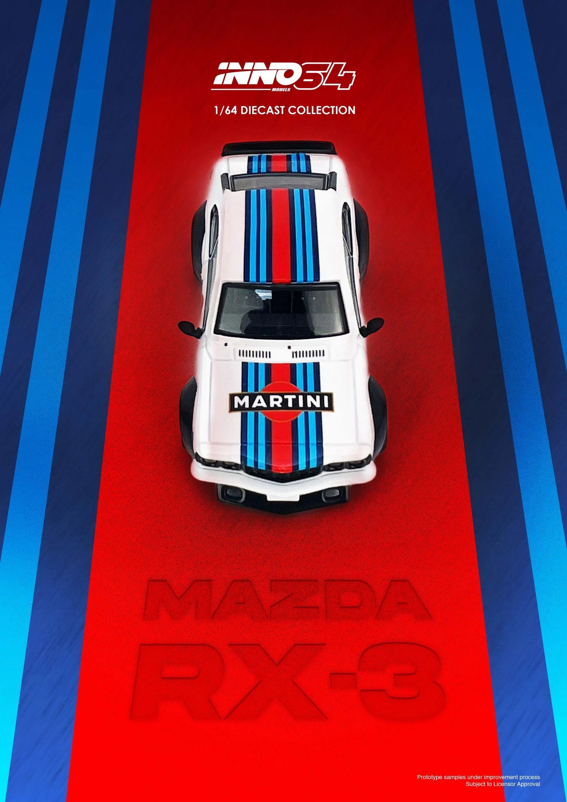 INNO64 MAZDA SAVANNA RX3 "MARTINI RACING" Livery