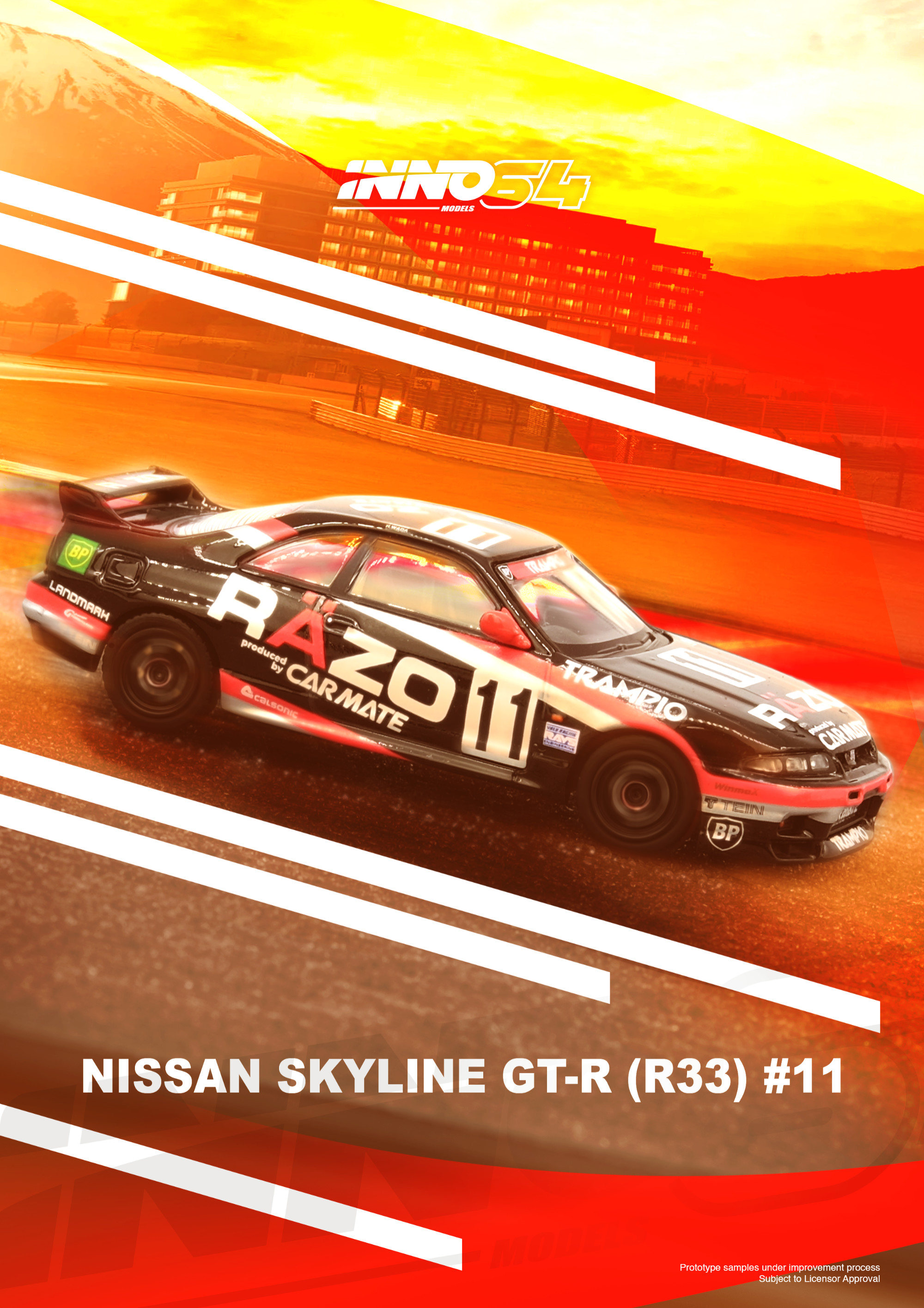 INNO64 NISSAN SKYLINE GT-R R33 #11 "RAZO TRAMPIO" 