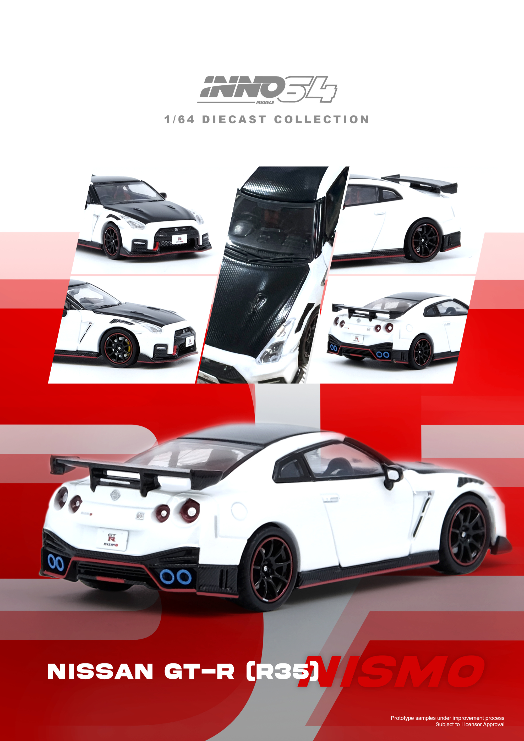 INNO64 NISSAN GT-R (R35) NISMO White
