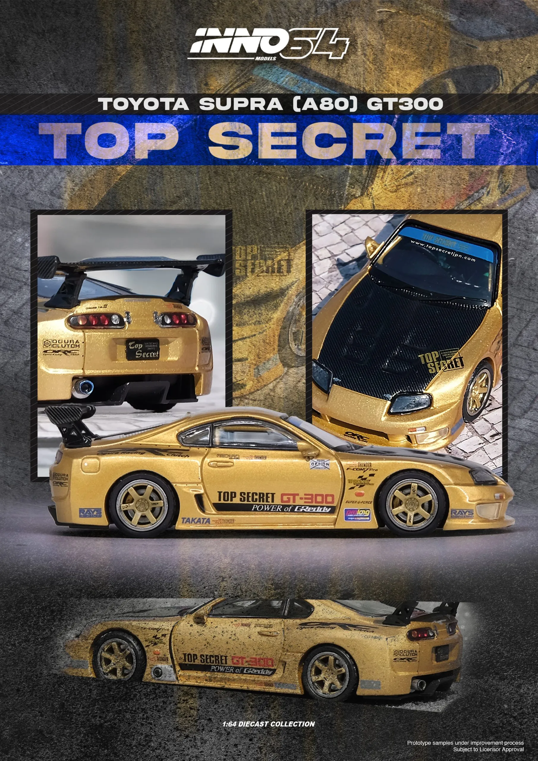 INNO64 TOYOTA SUPRA (A80) TOP SECRET GT300