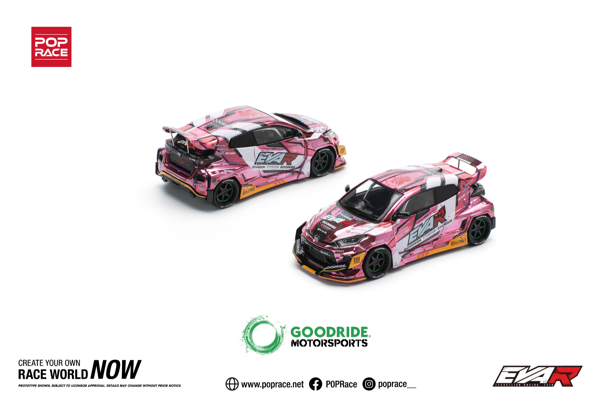 Pop Race EVA RT PRODUCTION MODEL CUSTOM TYPE-08 GOODRIDE GR YARIS