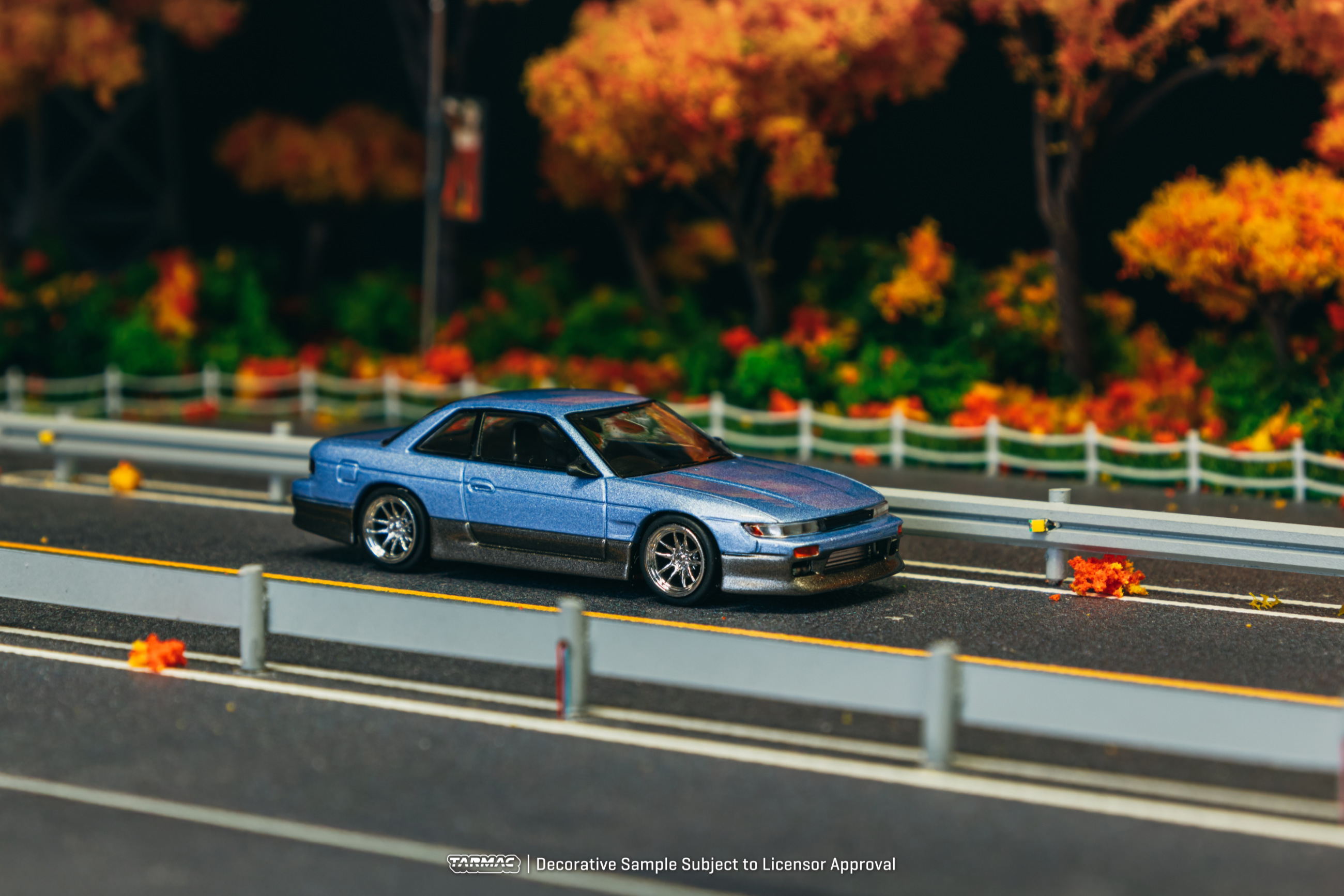 Tarmac Works VERTEX Nissan Silvia (S13) / Blue / Grey