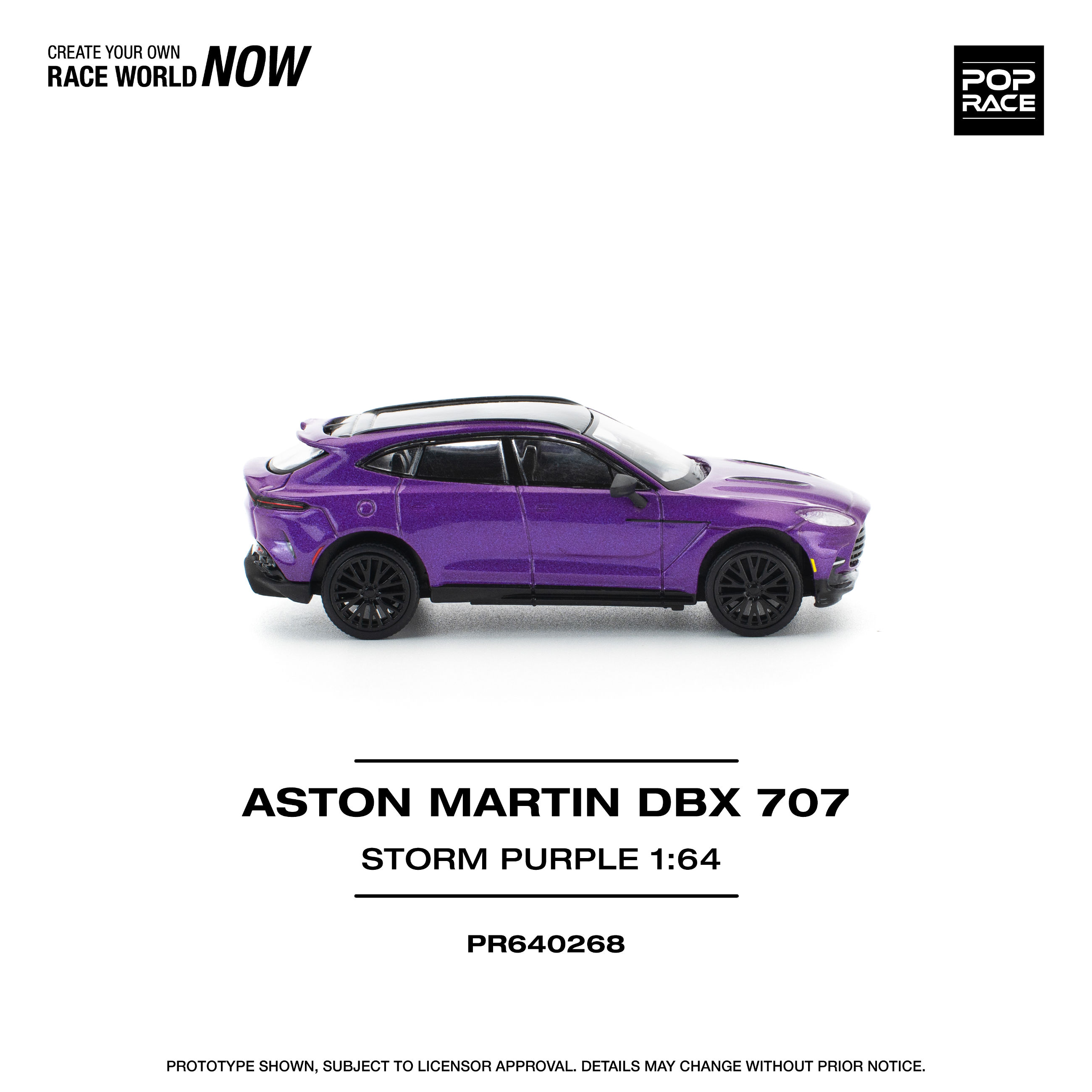 Pop Race ASTON MARTIN DBX 707 - STORM PURPLE
