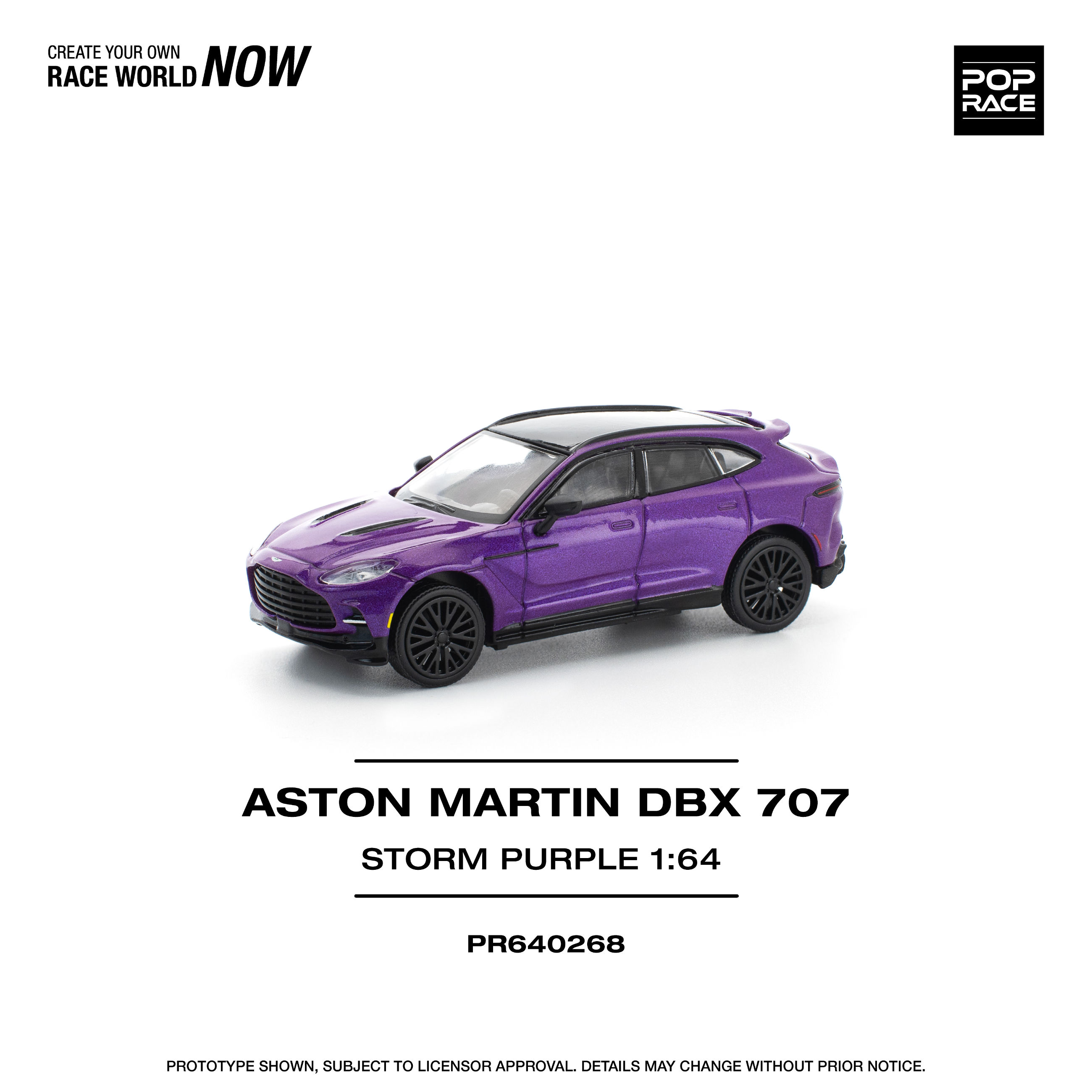 Pop Race ASTON MARTIN DBX 707 - STORM PURPLE