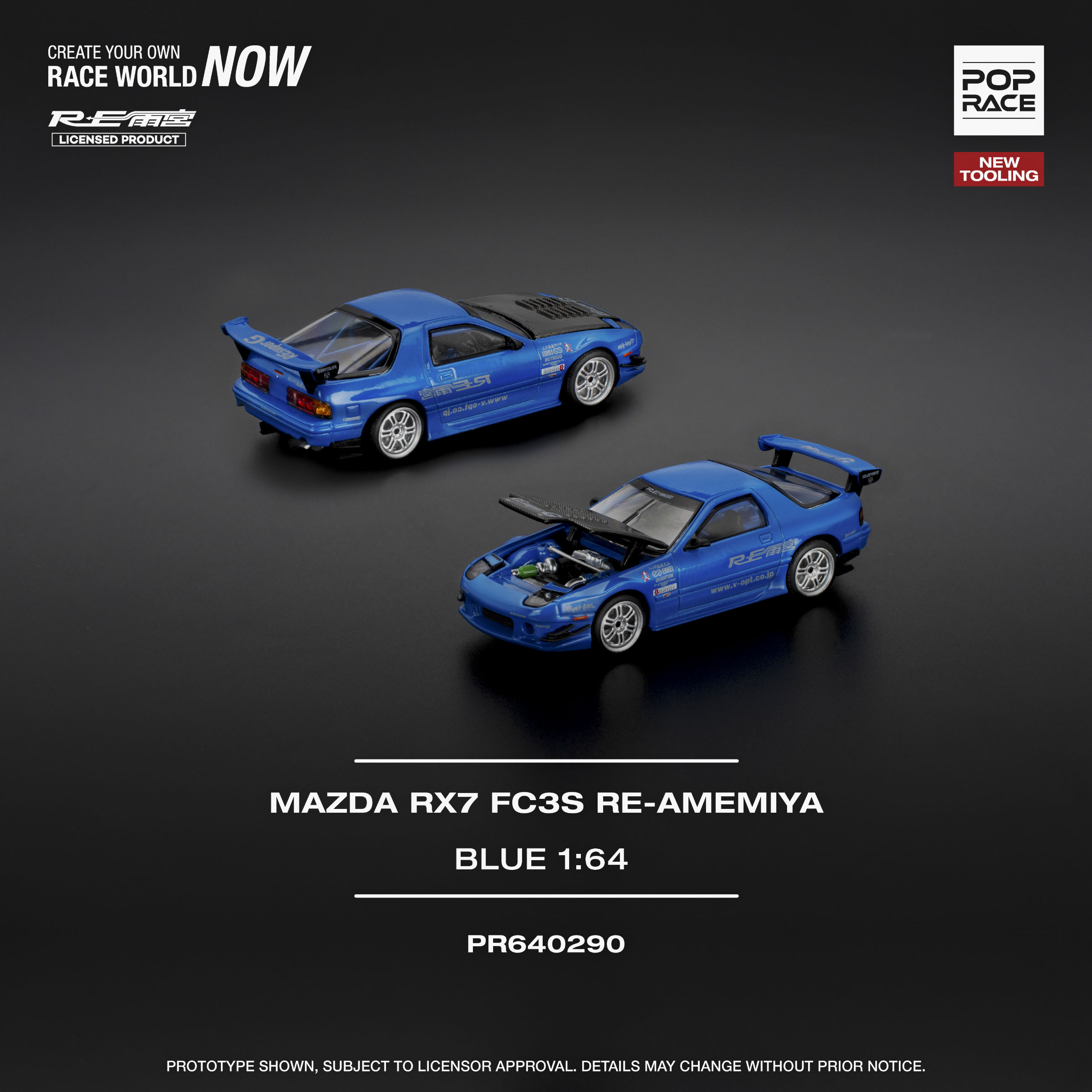 Pop Race MAZDA RX7 (FC3S) RE-AMEMIYA - RE-AMEMIYA BLUE