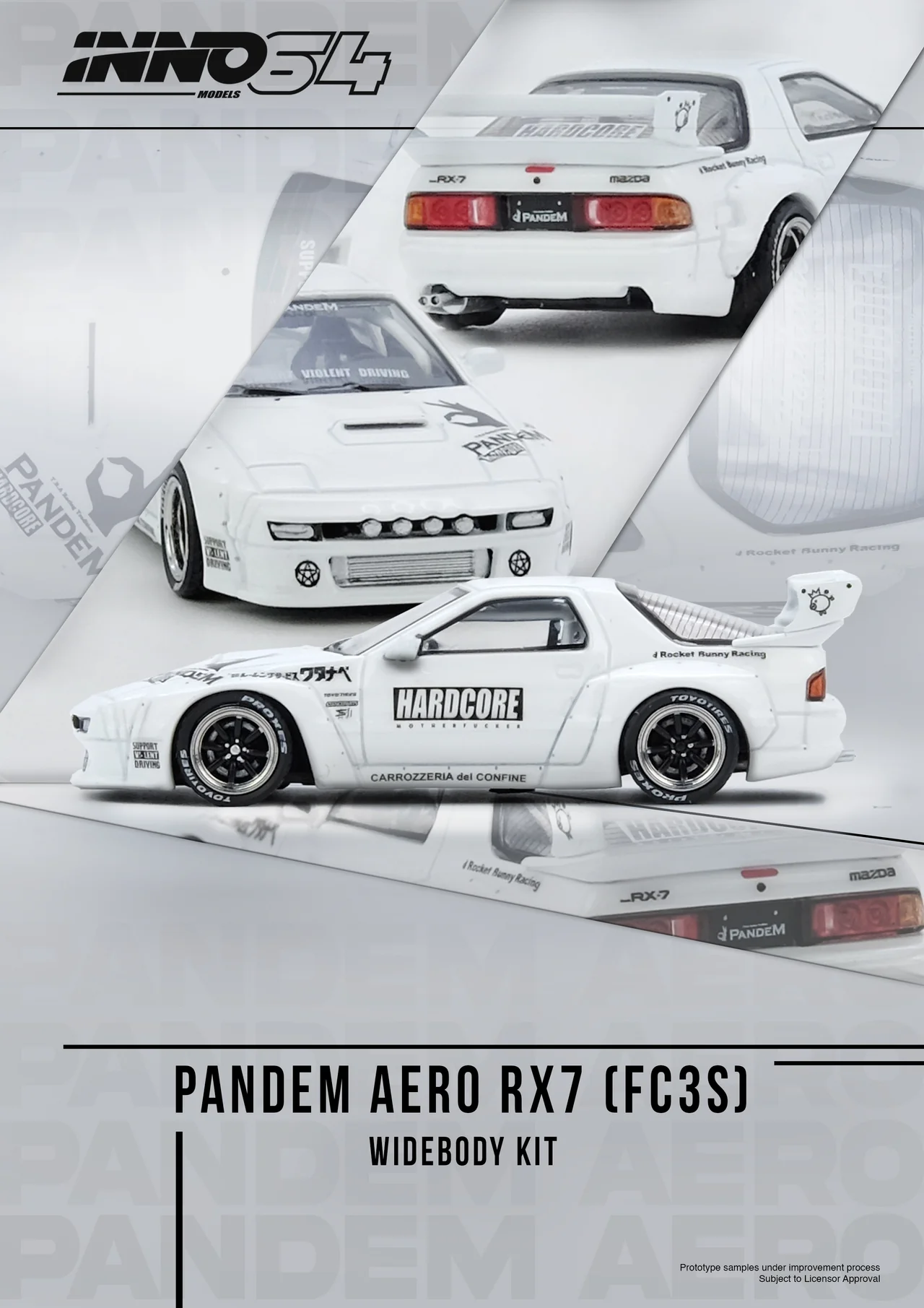 INNO64 MAZDA RX7 (FC3S) "PANDEM AERO" Widebody Kit