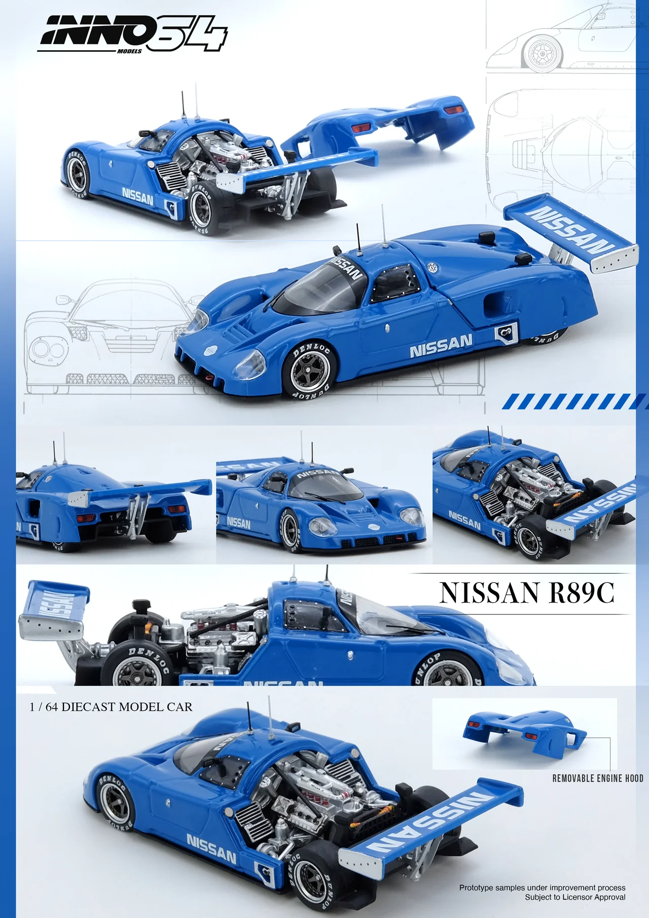 INNO64 NISSAN R89C Blue