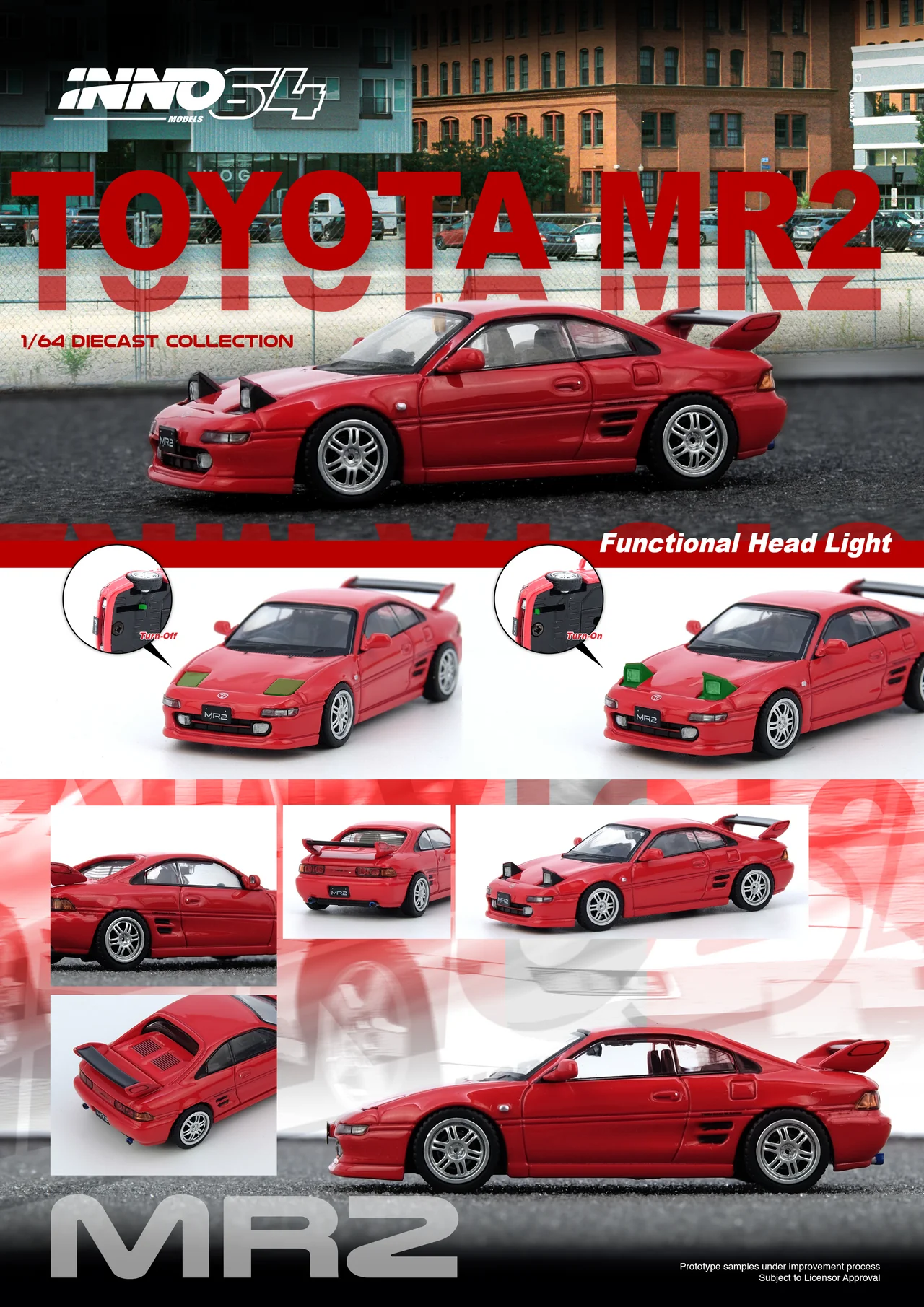 INNO64 TOYOTA MR2 (SW20) Red